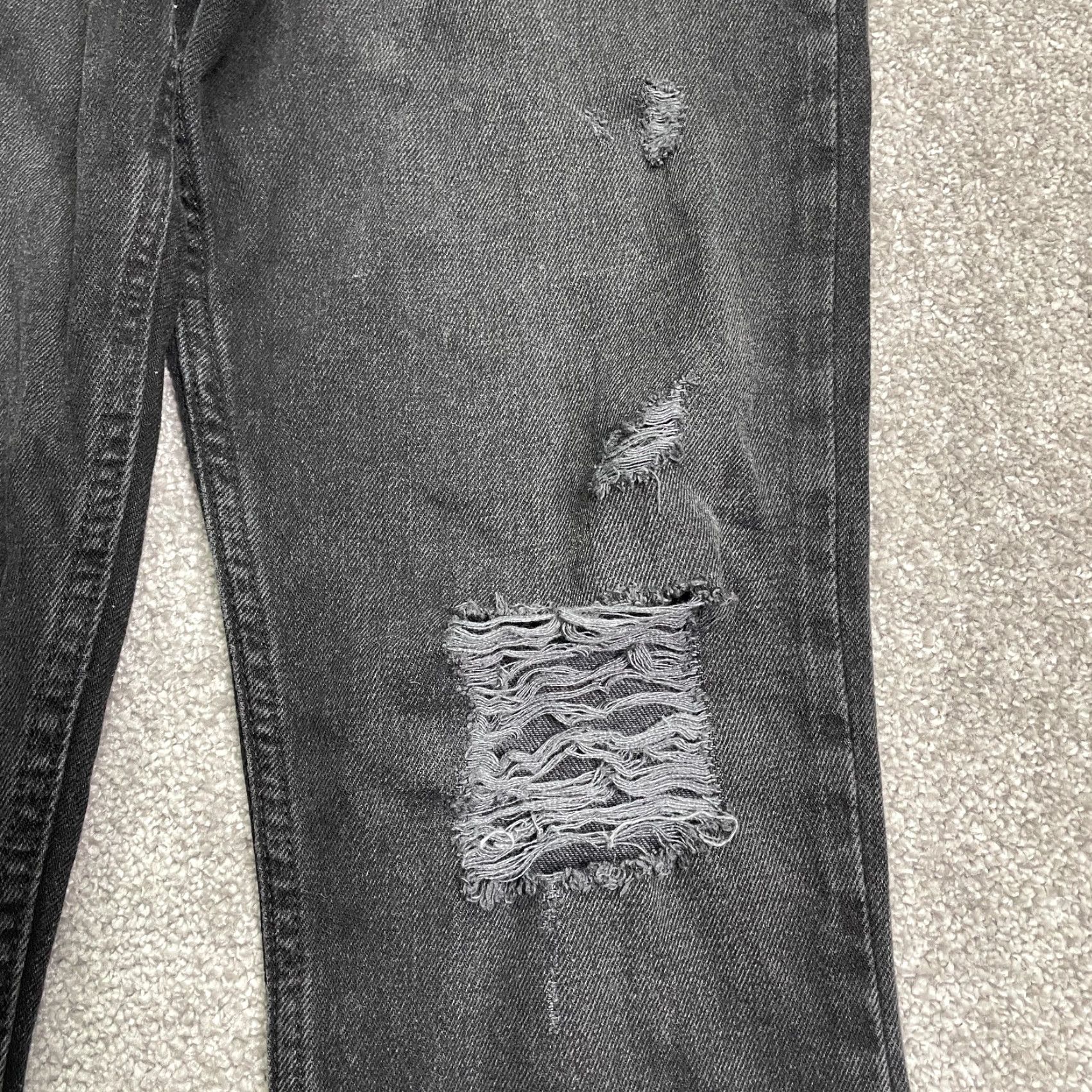 Bdg BDG Jeans Slim Taper Fit Men's 30x30 Black Distressed Denim USA Classic Size US 30 / EU 46 - 6 Thumbnail