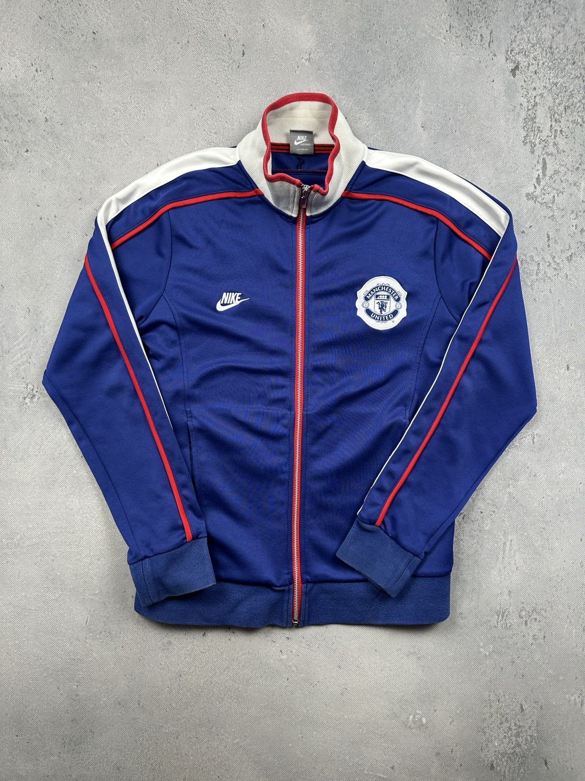 Nike Vintage Nike Manchester United Track Jacket 90s Y2K Blue M Size US M / EU 48-50 / 2 - 7 Thumbnail