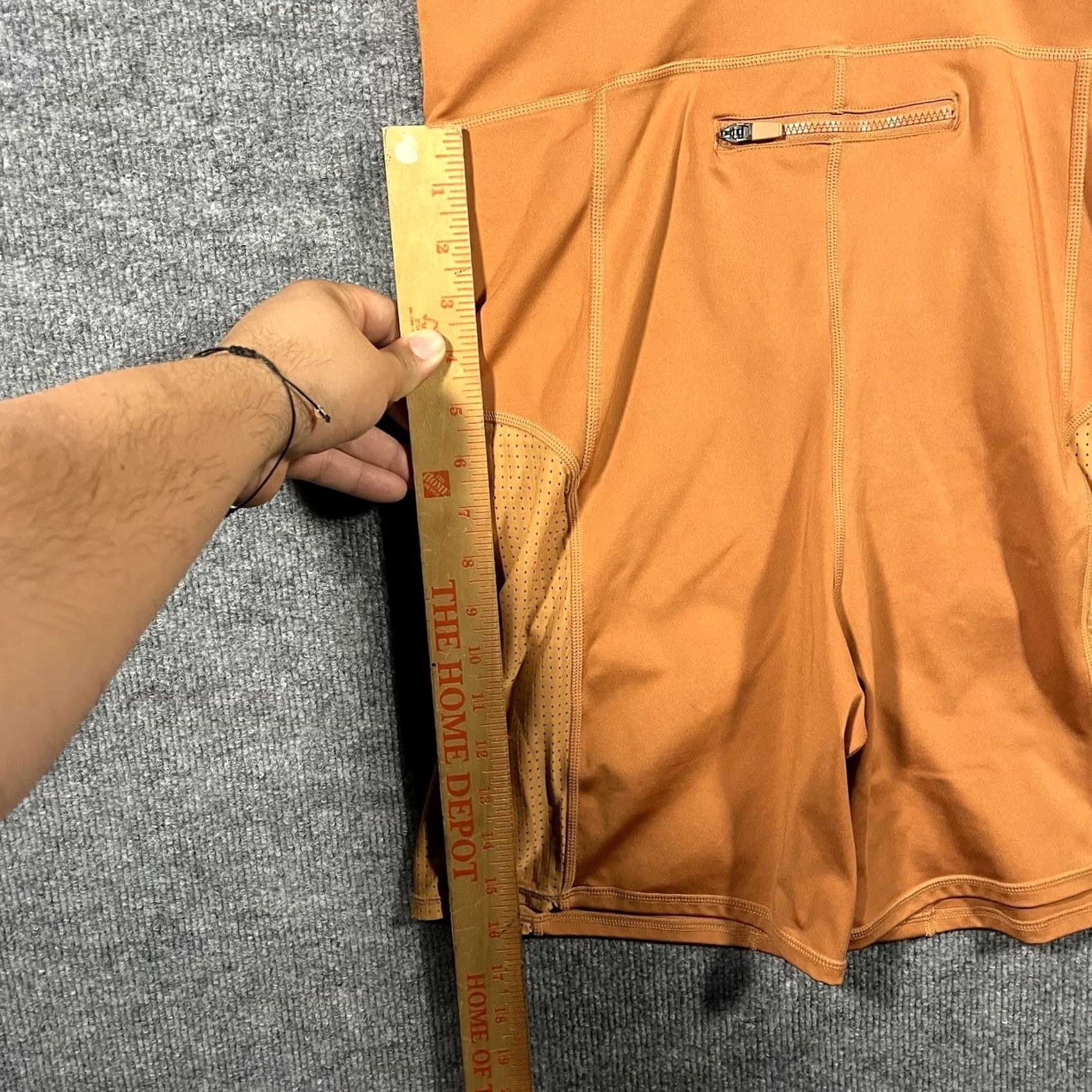Fabletics Fabletics One Piece Romper Athletic Workout Yoga Bodysuit L Orange Nylon Elastane Sleeveless Zip Logo Pockets Stretch Size L / US 10 / IT 46 - 5 Thumbnail