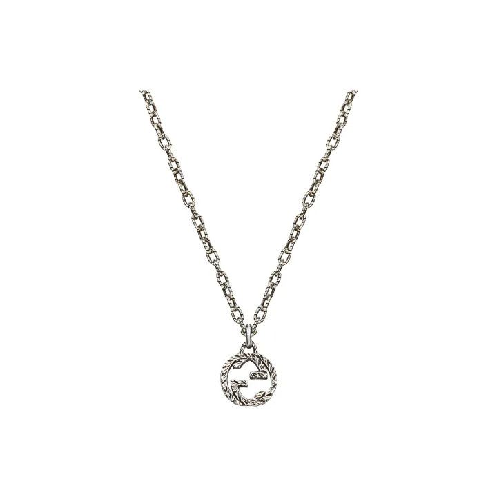 Gucci Gucci Classic Double G Silver Pendant Necklace Size ONE SIZE - 1 Thumbnail