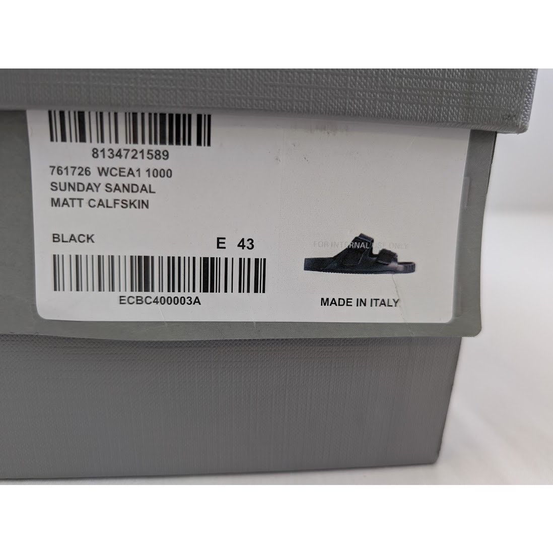 Balenciaga o1rshd1 Matt Calfskin Sunday Sandal Slippers in Black Size US 10 / EU 43 - 18 Thumbnail