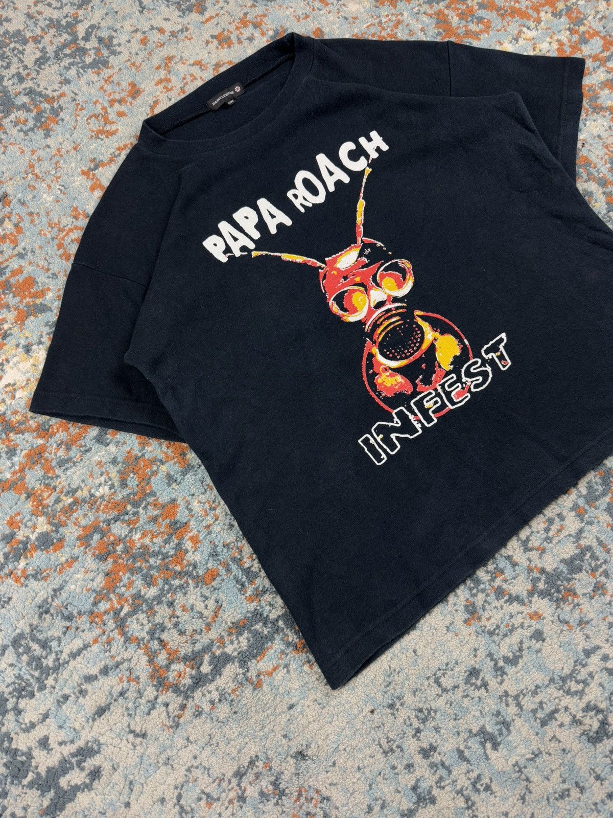Band Tees × Vintage Vintage 00s Papa Roach infest graphic band tee boxy fit Size US S / EU 44-46 / 1 - 3 Thumbnail