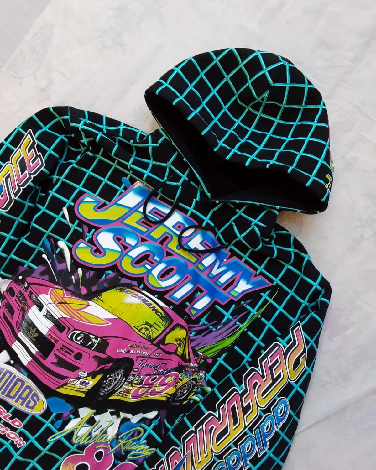 Jeremy Scott ADIDAS X JEREMY SCOTT NASCAR HOODIE Size US XL / EU 56 / 4 - 2 Thumbnail