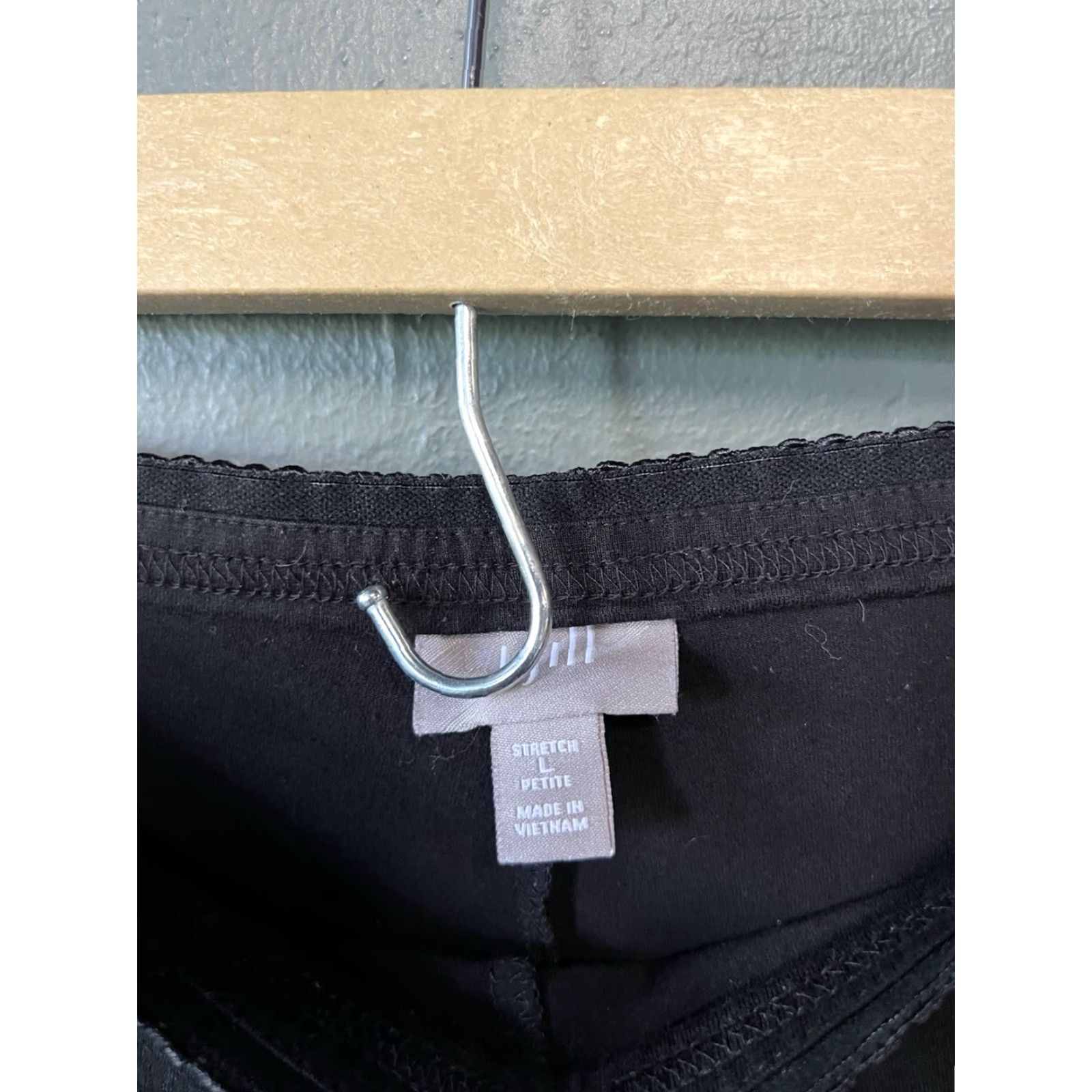 J. Jill J. Jill Womens Cropped Pants Black Stretch Size L Petites Slim Straight Cropped Length 26in Womens Size 36" / US 14 / IT 50 - 3 Thumbnail