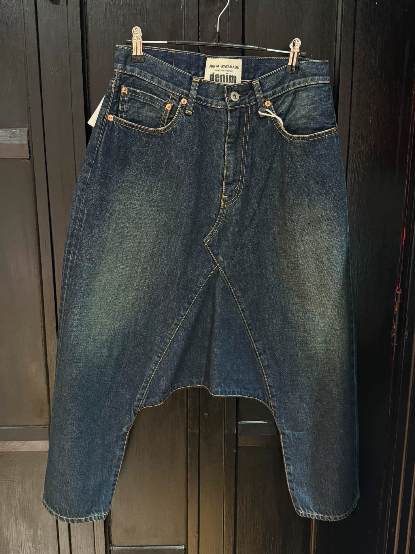 Junya Watanabe junya watanabe denim drop-crotch pants Size US 28 / EU 44 - 1 Thumbnail