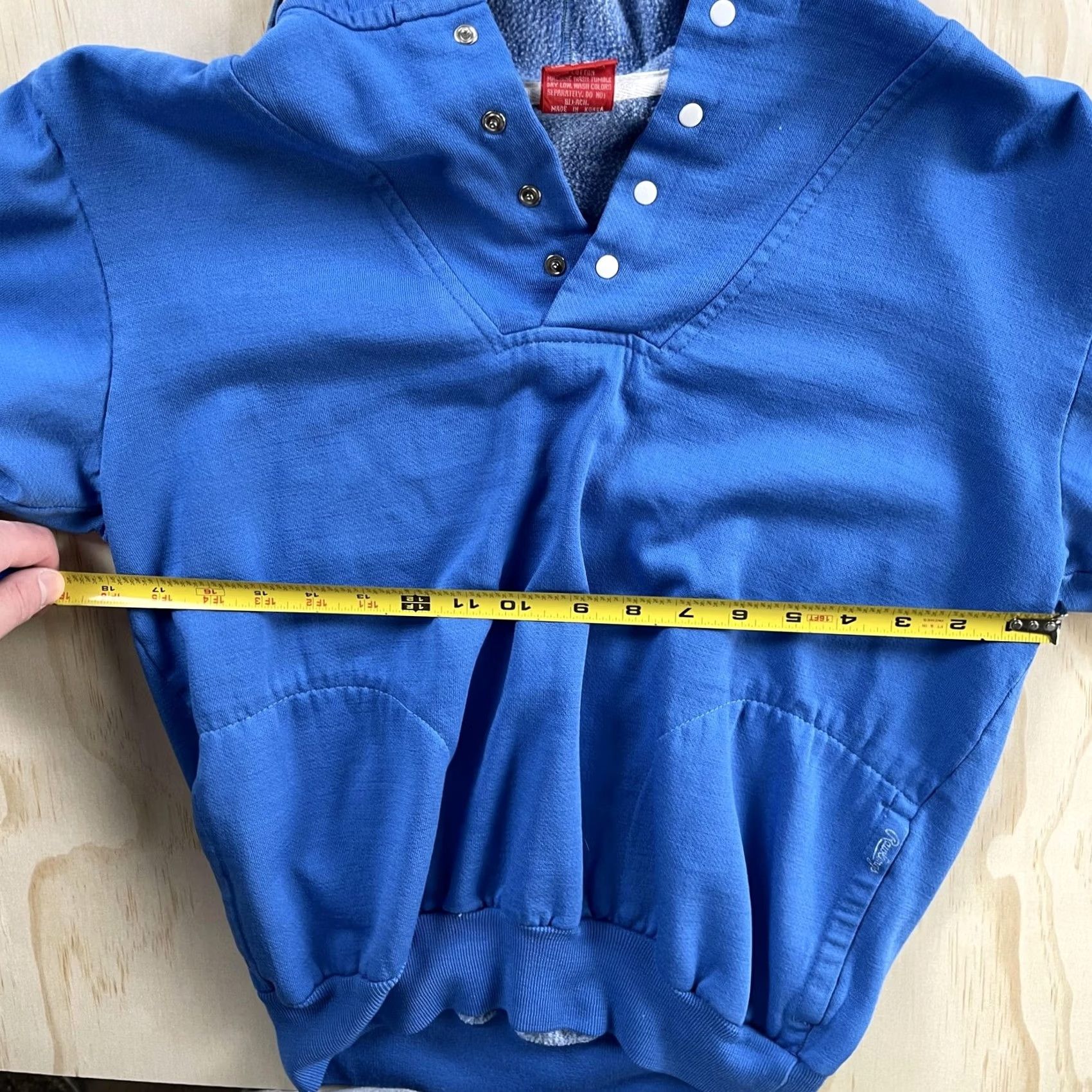 Vintage VINTAGE Rawlings Hoodie Mens S Blue Snap Neck Fleece Athletic Pullover Size US S / EU 44-46 / 1 - 5 Thumbnail