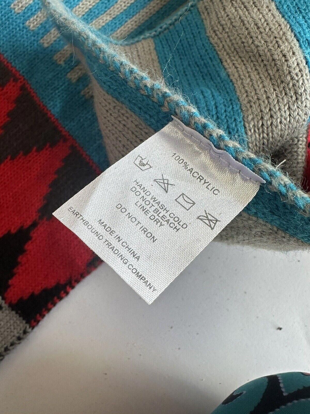 Designer Large Knit Scarf Tribal Pattern Acrylic Size ONE SIZE - 4 Thumbnail