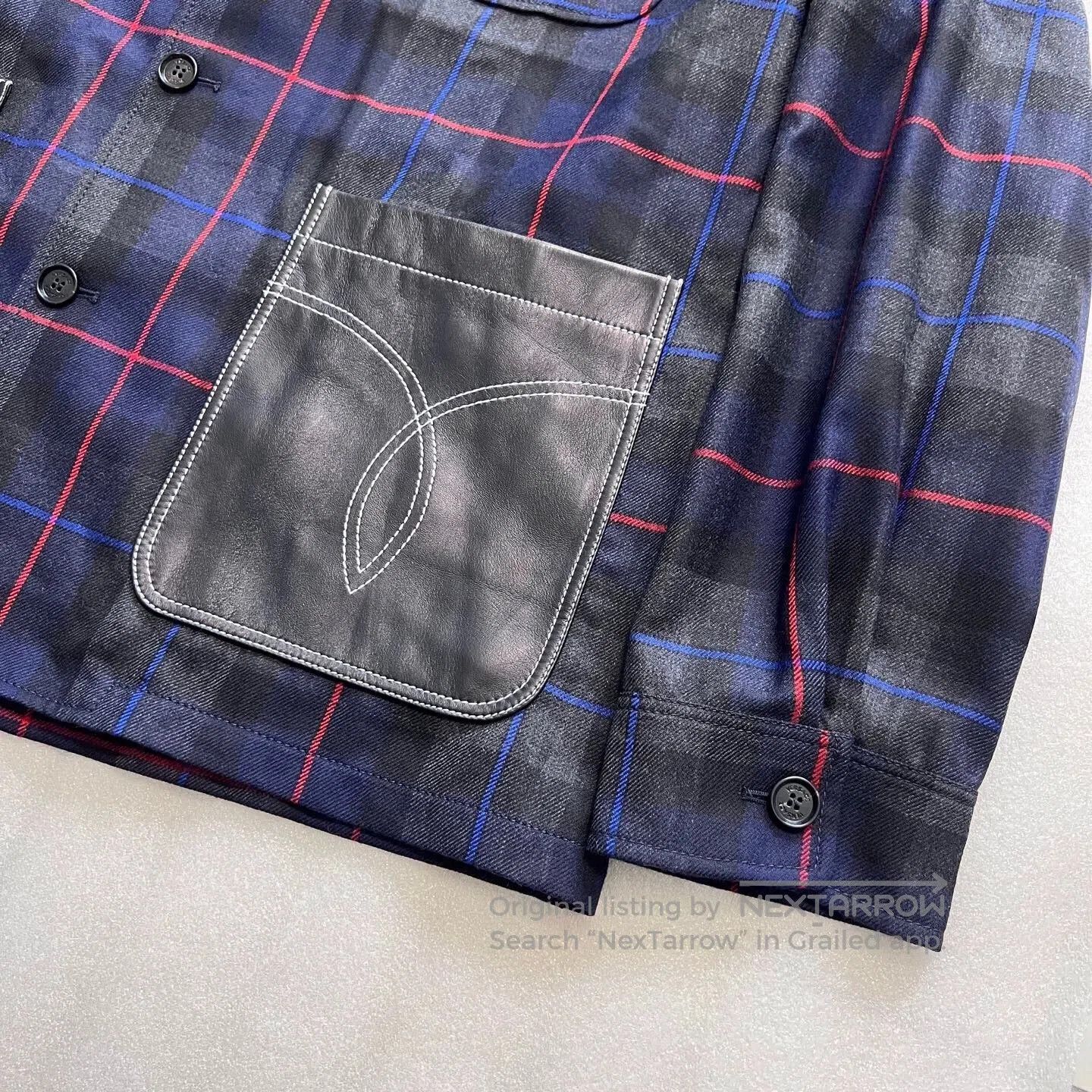Versace Versace Men's Thin Wool Plaid Jacket. Size US XXL / EU 58 / 5 - 4 Thumbnail