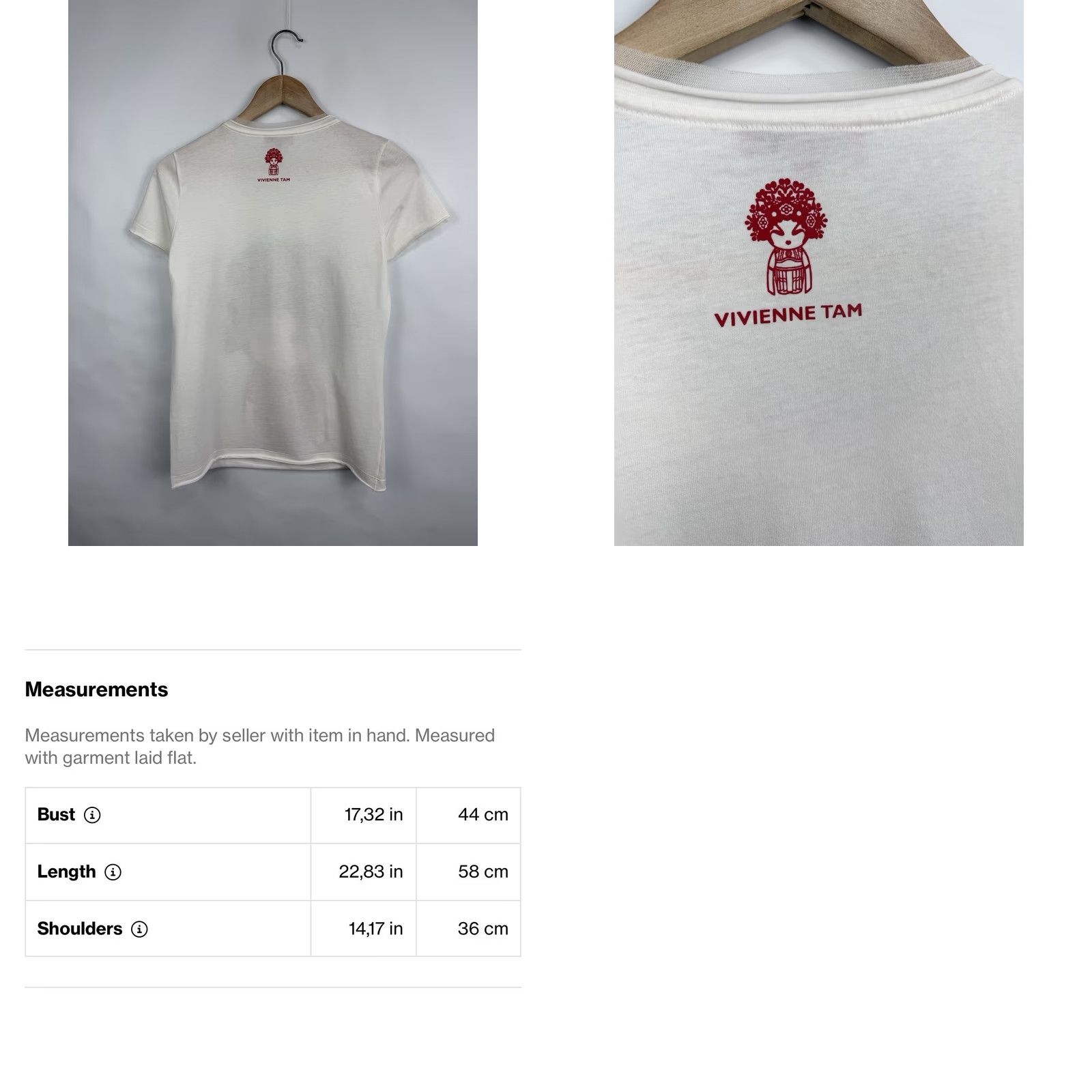 Vivienne Tam VIVIENNE TAM Chinese Doll Designer T-Shirt Rare White S Womens Shirt Size S / US 4 / IT 40 - 8 Thumbnail