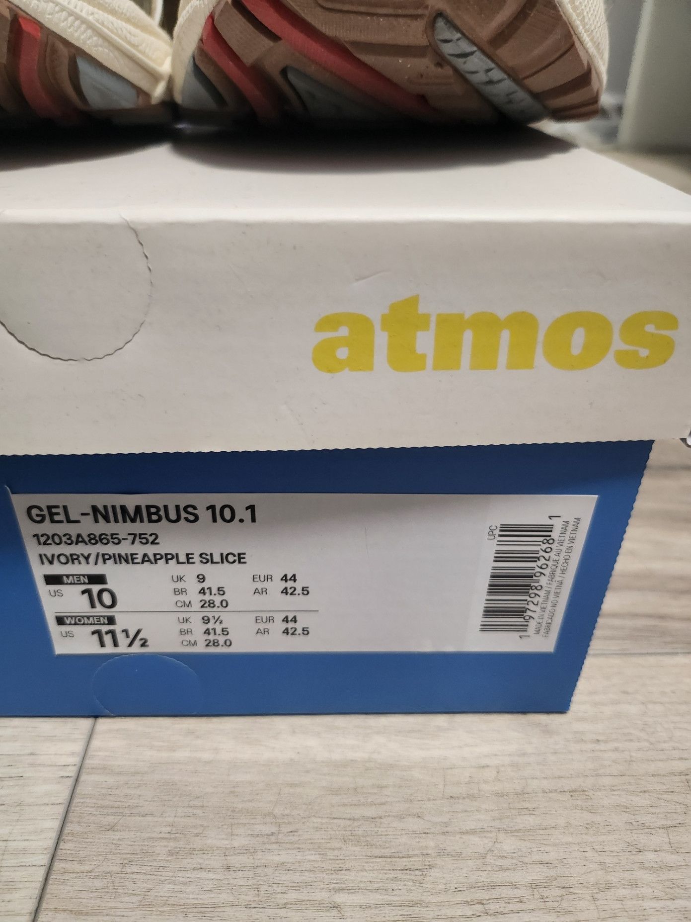 Asics ASICS Gel-Nimbus 10.1 Vandy The Pink x atmos Banana Split Size US 10 / EU 43 - 9 Thumbnail