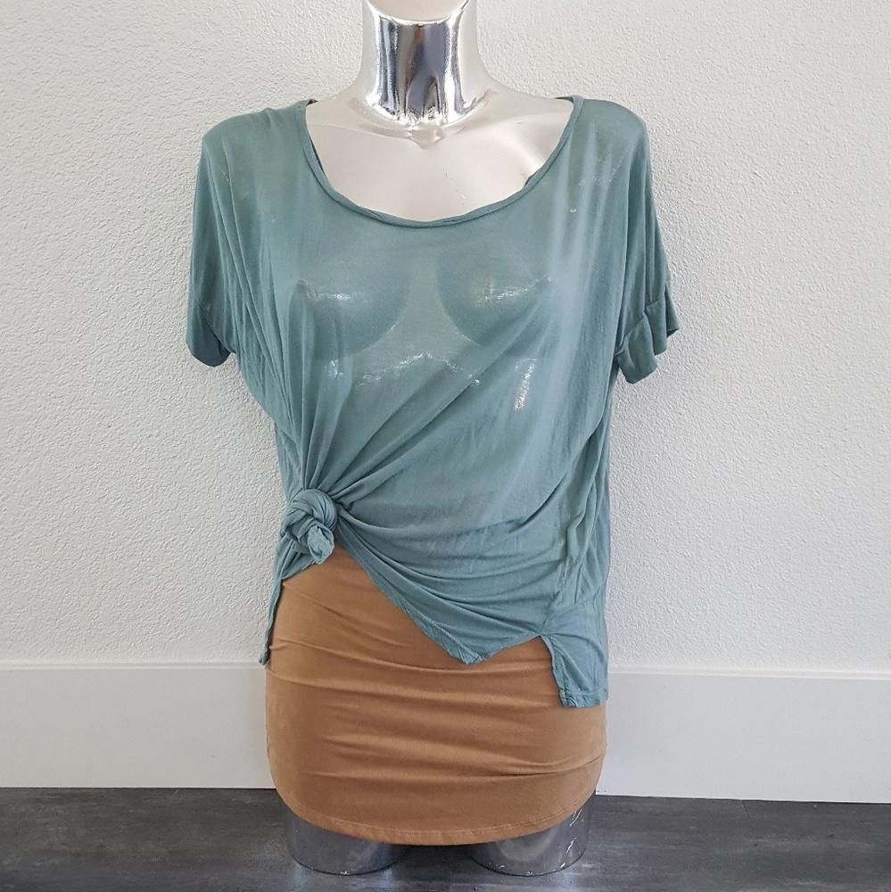 Designer Seafoam Green Melville Short Sleeve Size ONE SIZE - 1 Thumbnail