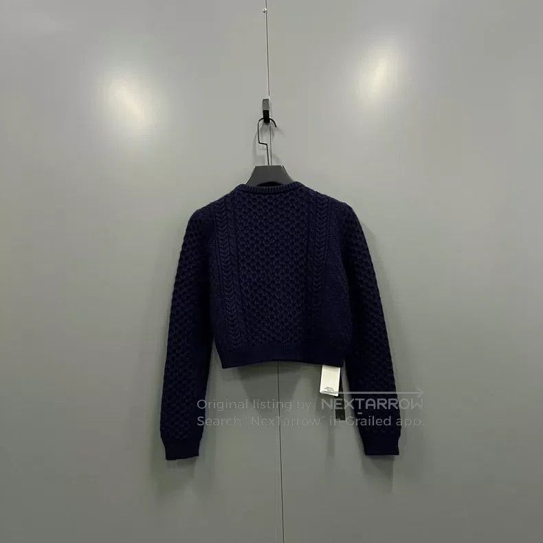 Miu Miu Miu Miu 40 Blue rhinestone sweater Size M / US 6-8 / IT 42-44 - 2 Thumbnail