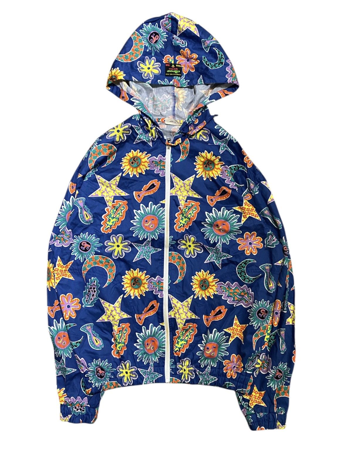 Ellesse 80s ELLESSE sun star Fullprint Zipped lights Hoodie Size US M / EU 48-50 / 2 - 1 Thumbnail