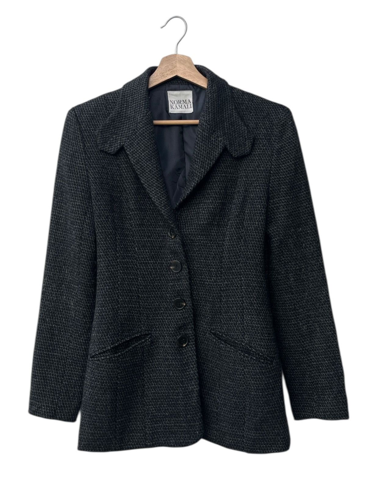 Norma Kamali Norma Kamali Wool Blend Jacket Size S / US 4 / IT 40 - 1 Thumbnail