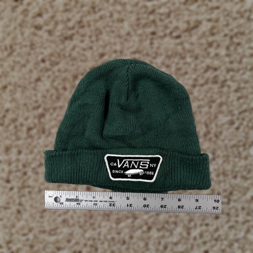 Vans VANS Beanie Toque Adult One Size Green CA NY Since 1966 Skate Beanie Men One Size Green 90s Skateboard Acrylic Apparel Hat Size ONE SIZE - 1 Thumbnail