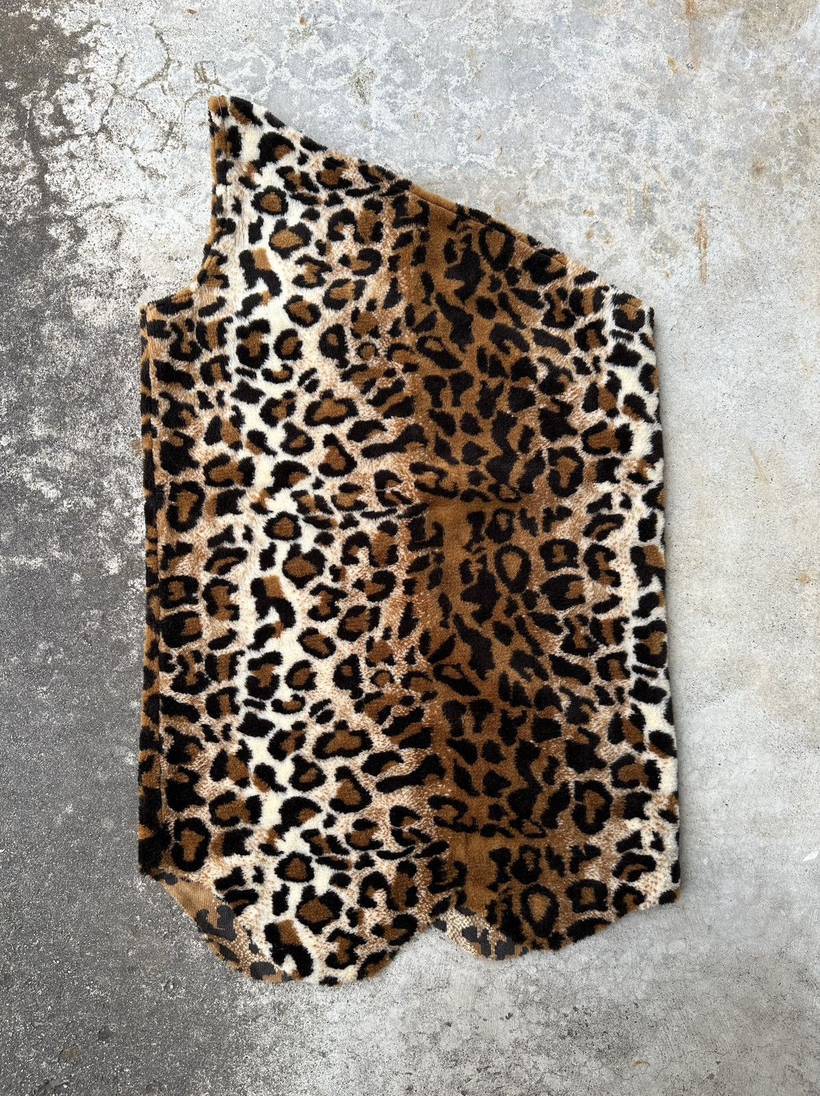 Vintage Caveman Leopard Cheetah Fur Sleeveless One shoulder tank top Size US L / EU 52-54 / 3 - 2 Thumbnail