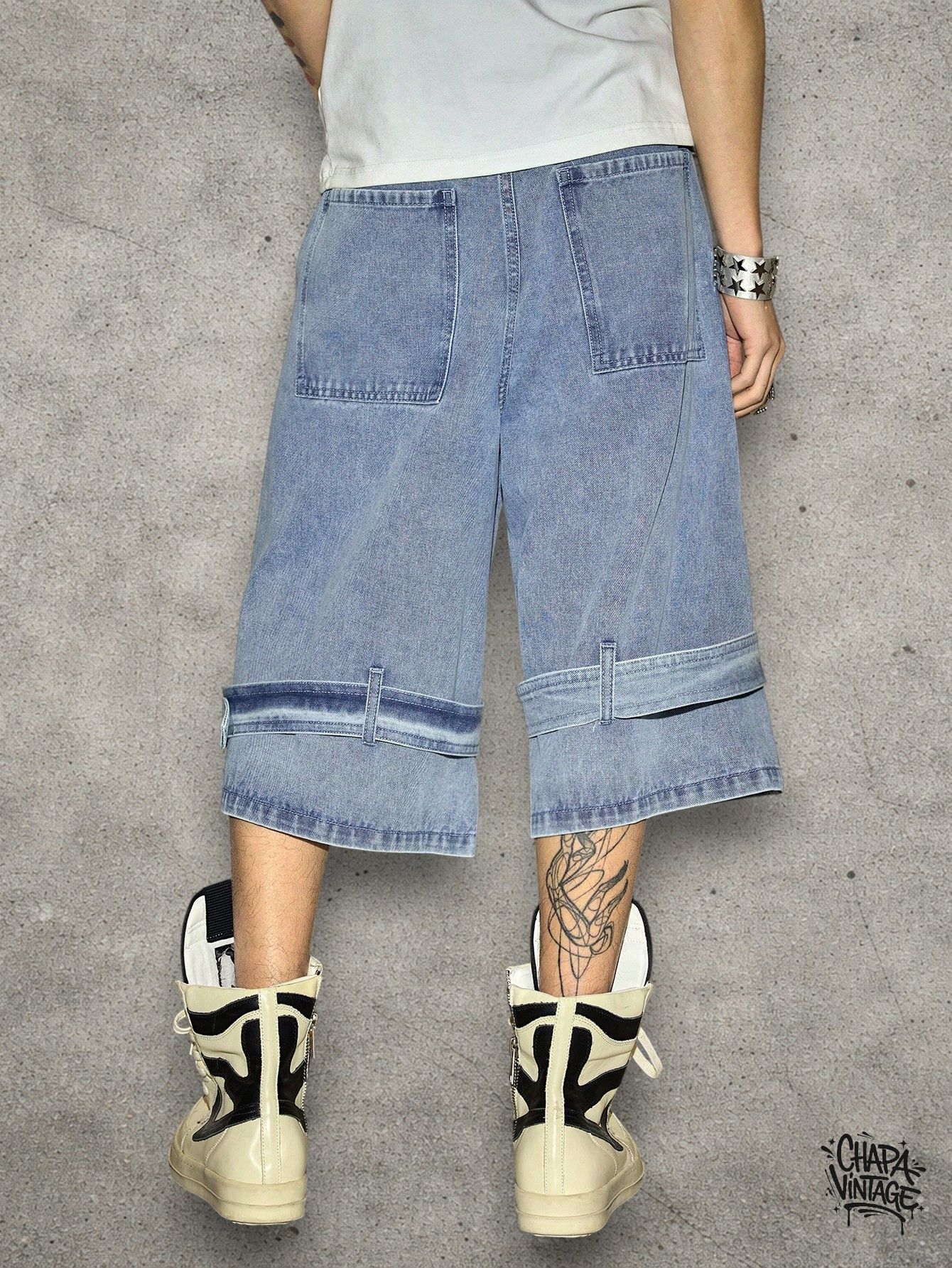 Japanese Brand Punk denim shorts jorts Size US 32 / EU 48 - 2 Thumbnail