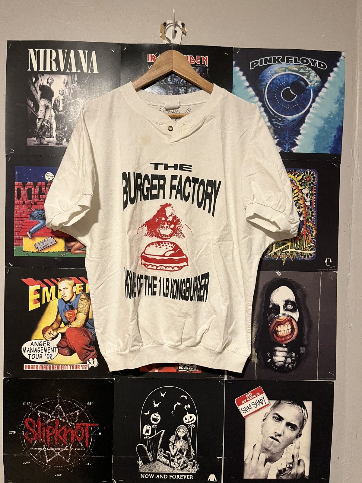 Other Vintage 90’s made in USA The Burge Factory 1 lbs Burger tee Size US L / EU 52-54 / 3 - 1 Thumbnail