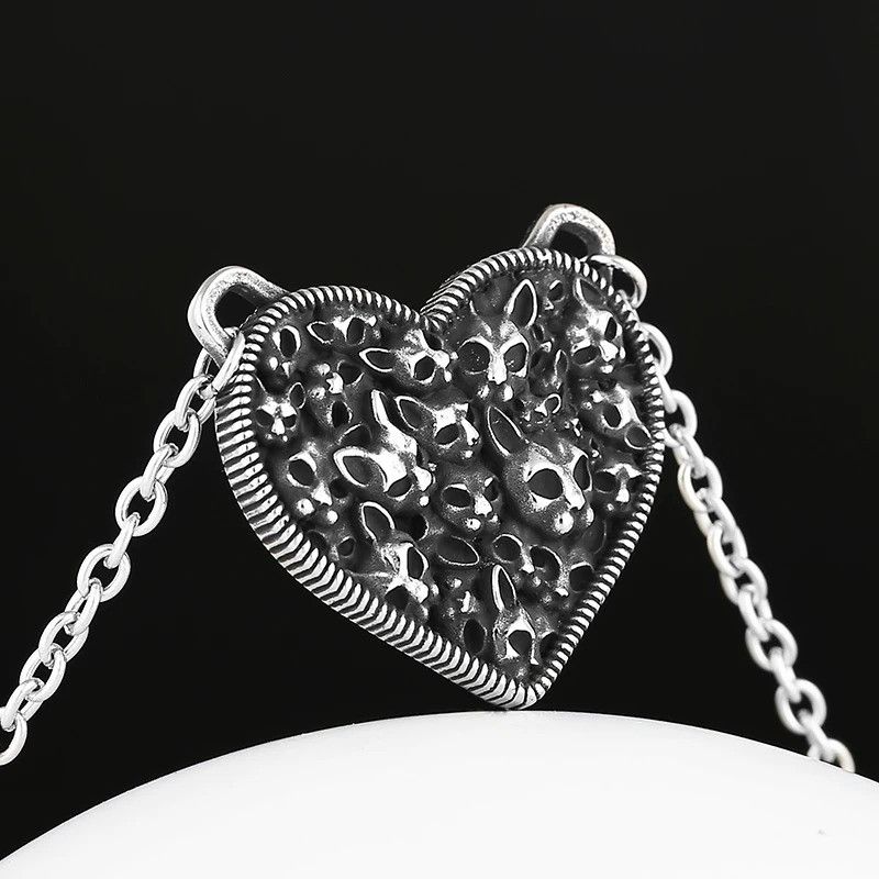 Jewelry Cat Heart Necklace Size ONE SIZE - 3 Thumbnail