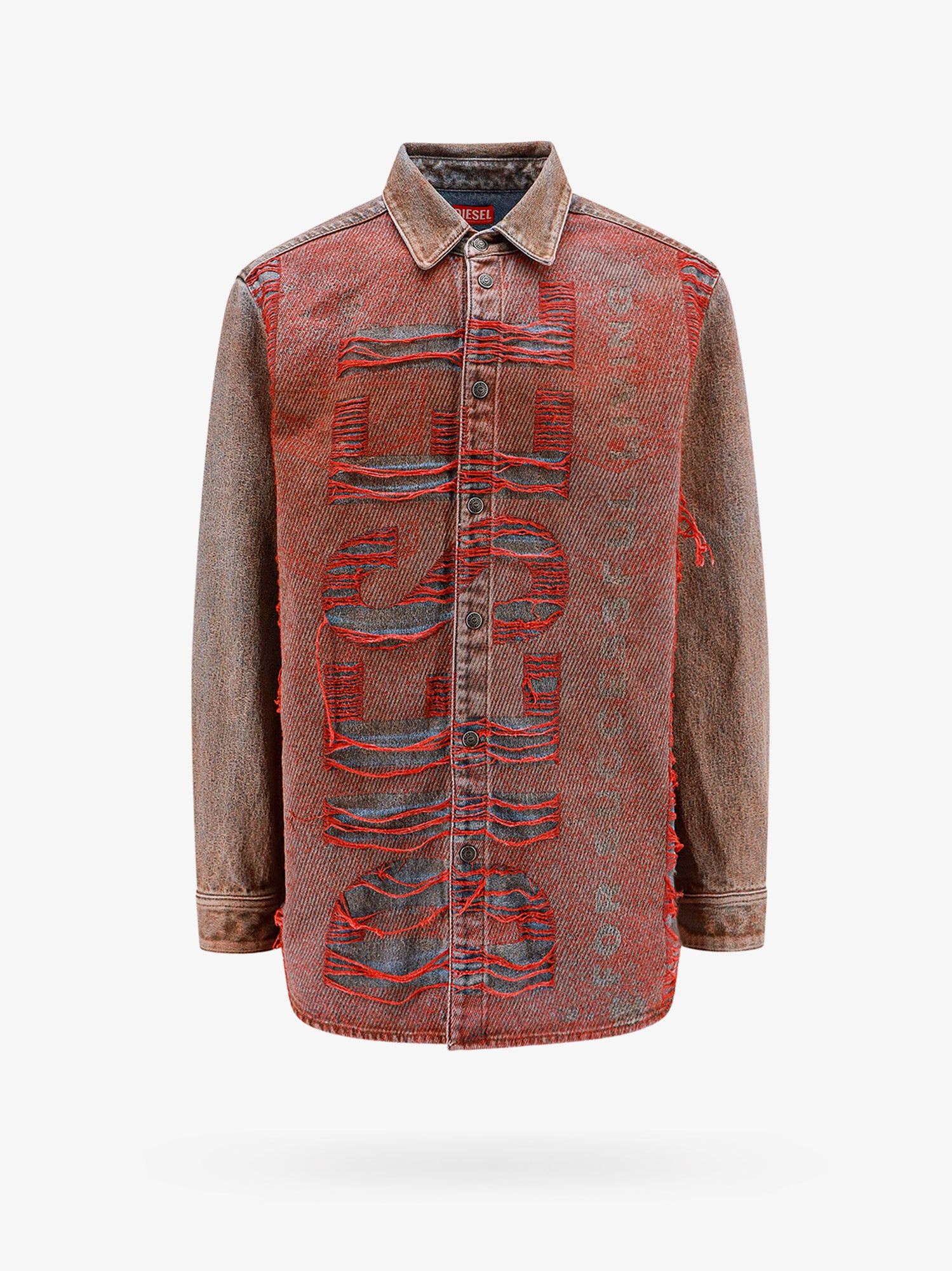 image of Diesel D-Simply-Over Man Red Shirts, Men's (Size Medium)