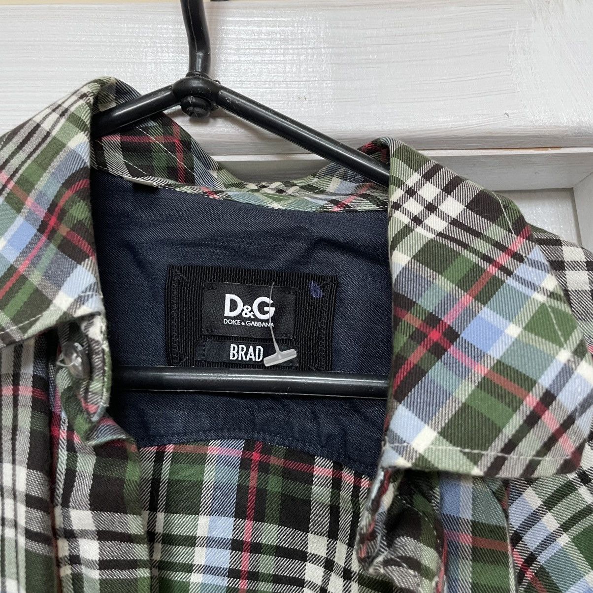 Dolce & Gabbana Dolce Gabbana Brad Chest Pockets Shirt flannel overshirt Size US M / EU 48-50 / 2 - 2 Thumbnail