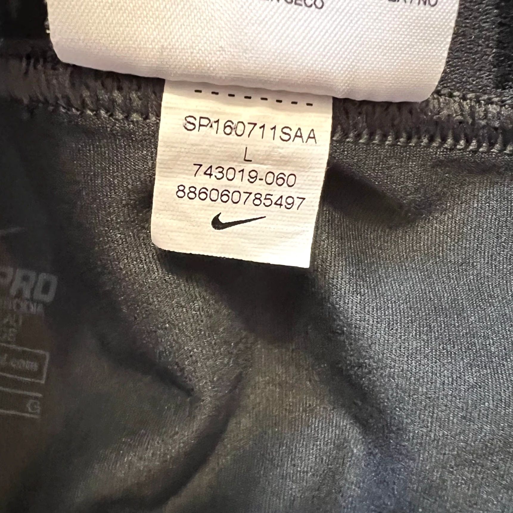 Nike Nike Pants Mens Large Pro 743019 Compression Pro Fit Black Tights Size US 33 - 7 Thumbnail