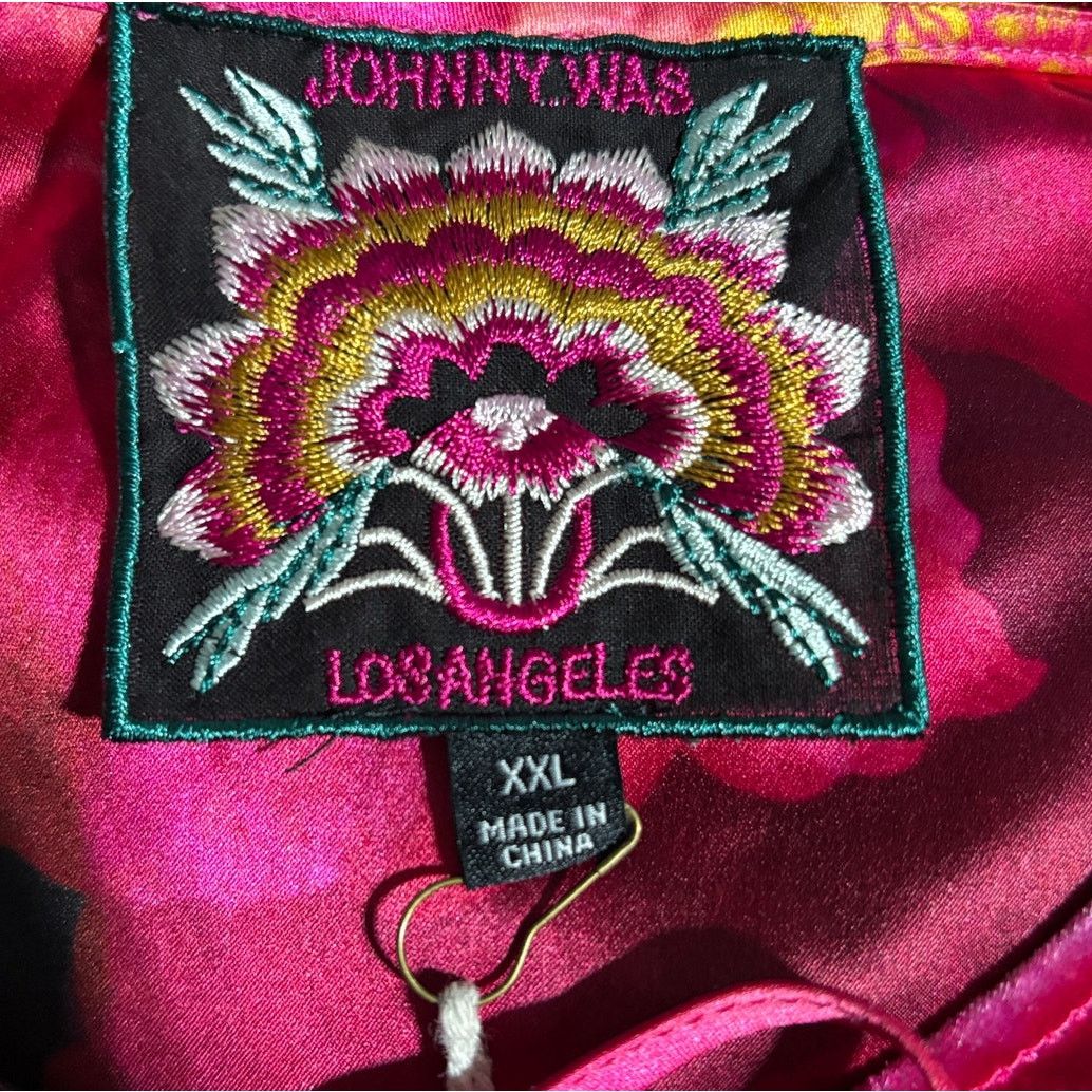 Johnny Was Size XXL | JOHNNY WAS Vesna Velour Silk-Blend Shift Dress Size XXL / US 16-18 / IT 52-54 - 10 Thumbnail