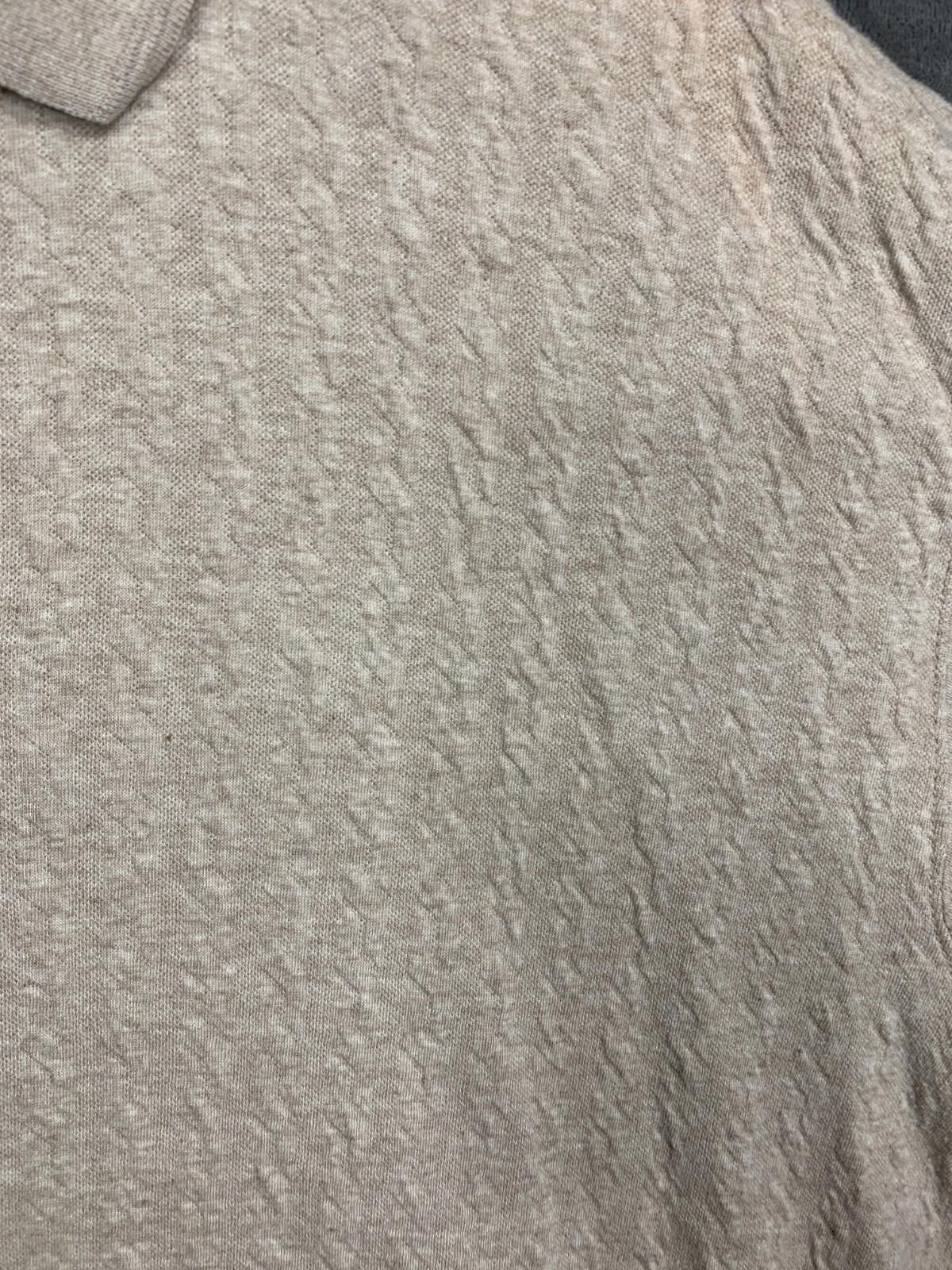 Bill Blass Bill Blass Mens Button SS Polo Textured Shirt XL (109) Size US XL / EU 56 / 4 - 3 Thumbnail