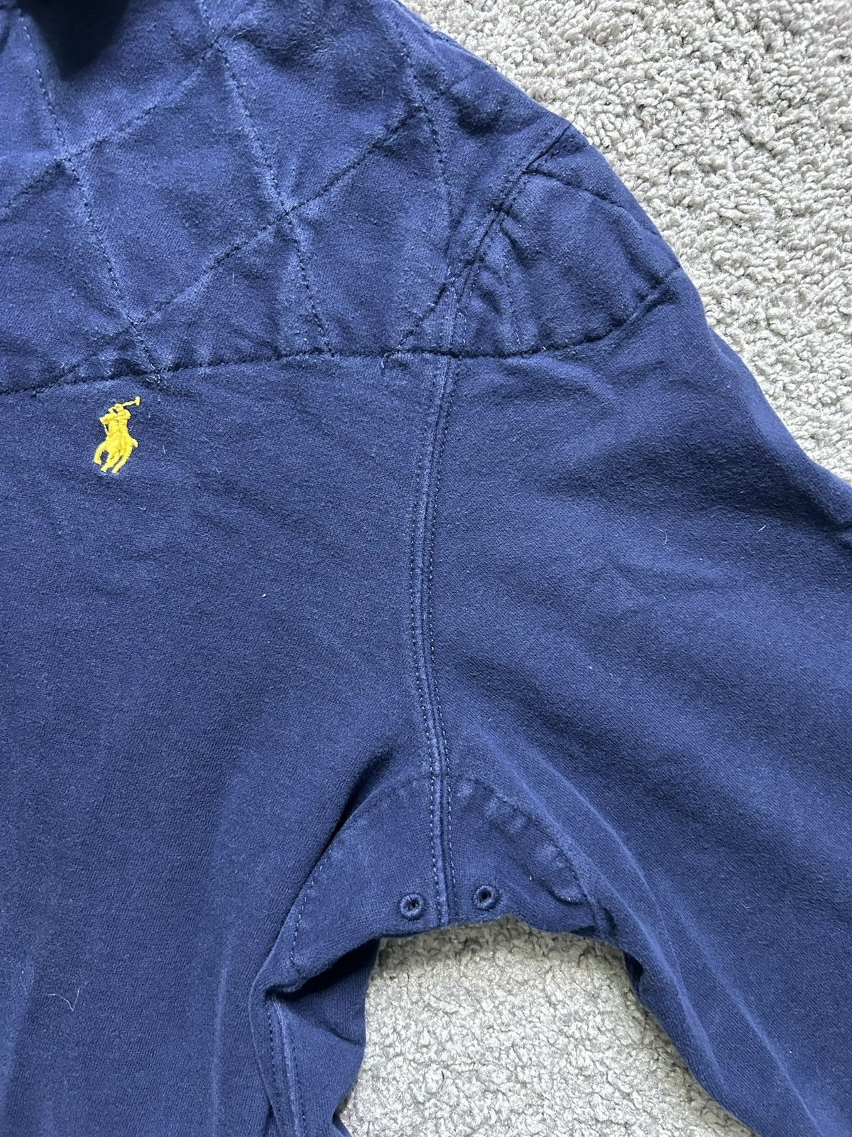 Polo Ralph Lauren Vintage 90s Polo Ralph Lauren Rugby Quilted Padded Long Size US XL / EU 56 / 4 - 6 Thumbnail