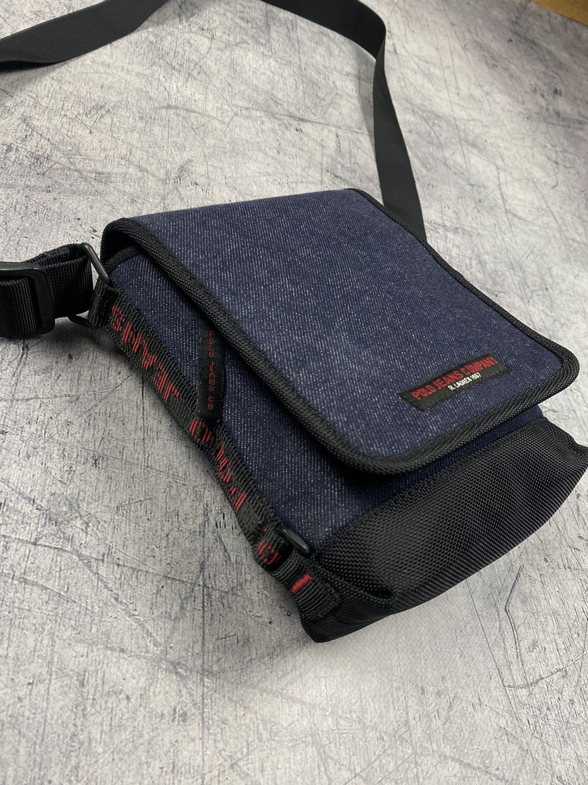Lauren Ralph Lauren × Polo Ralph Lauren × Vintage Vintage Polo Ralph Lauren Jeans Co. Messenger Bag y2k Size ONE SIZE - 5 Thumbnail
