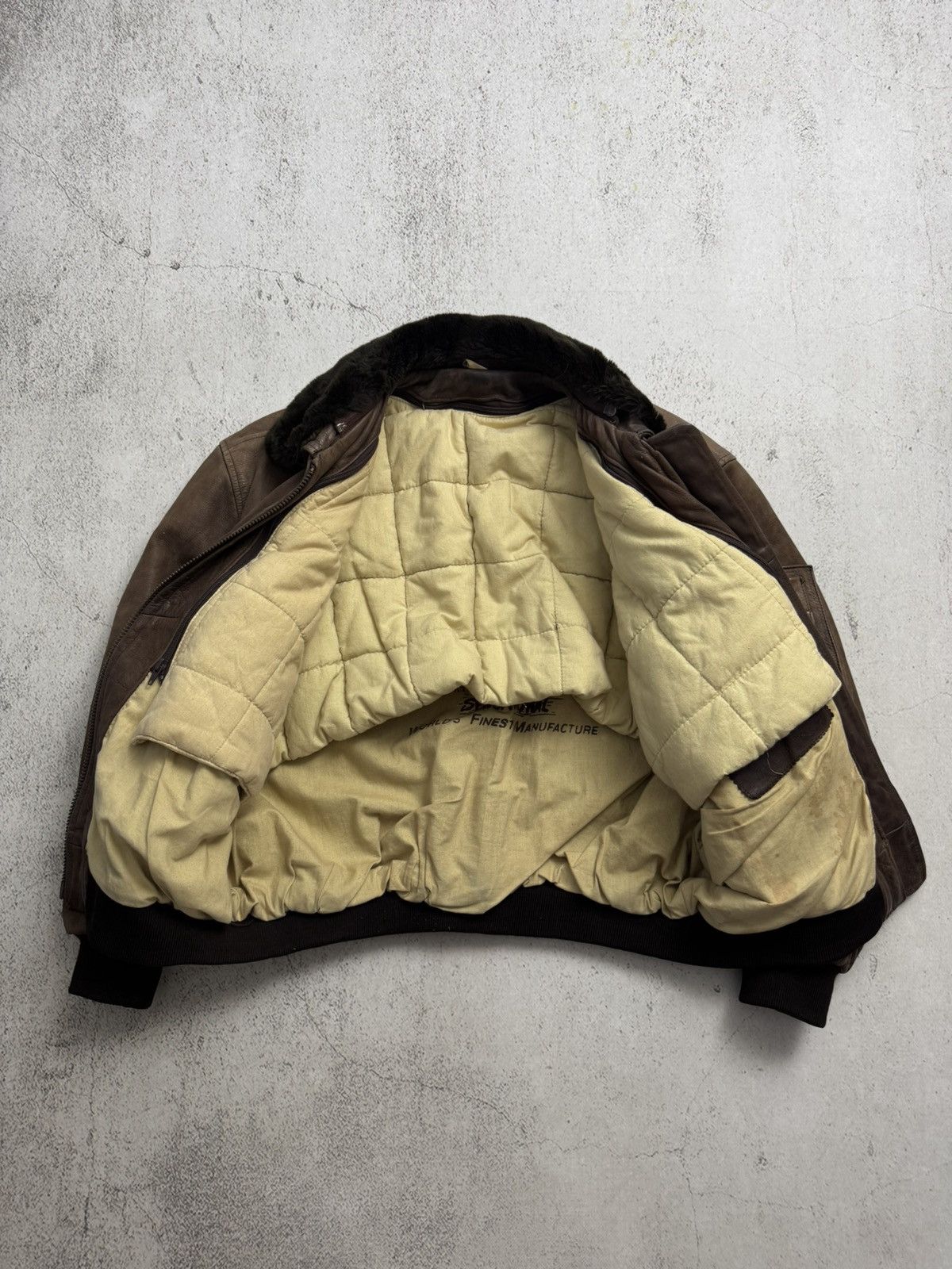 Genuine Leather Akaso Motorcycles Vintage Pilot A-2 Flight Schott Jacket Size US M / EU 48-50 / 2 - 2 Thumbnail