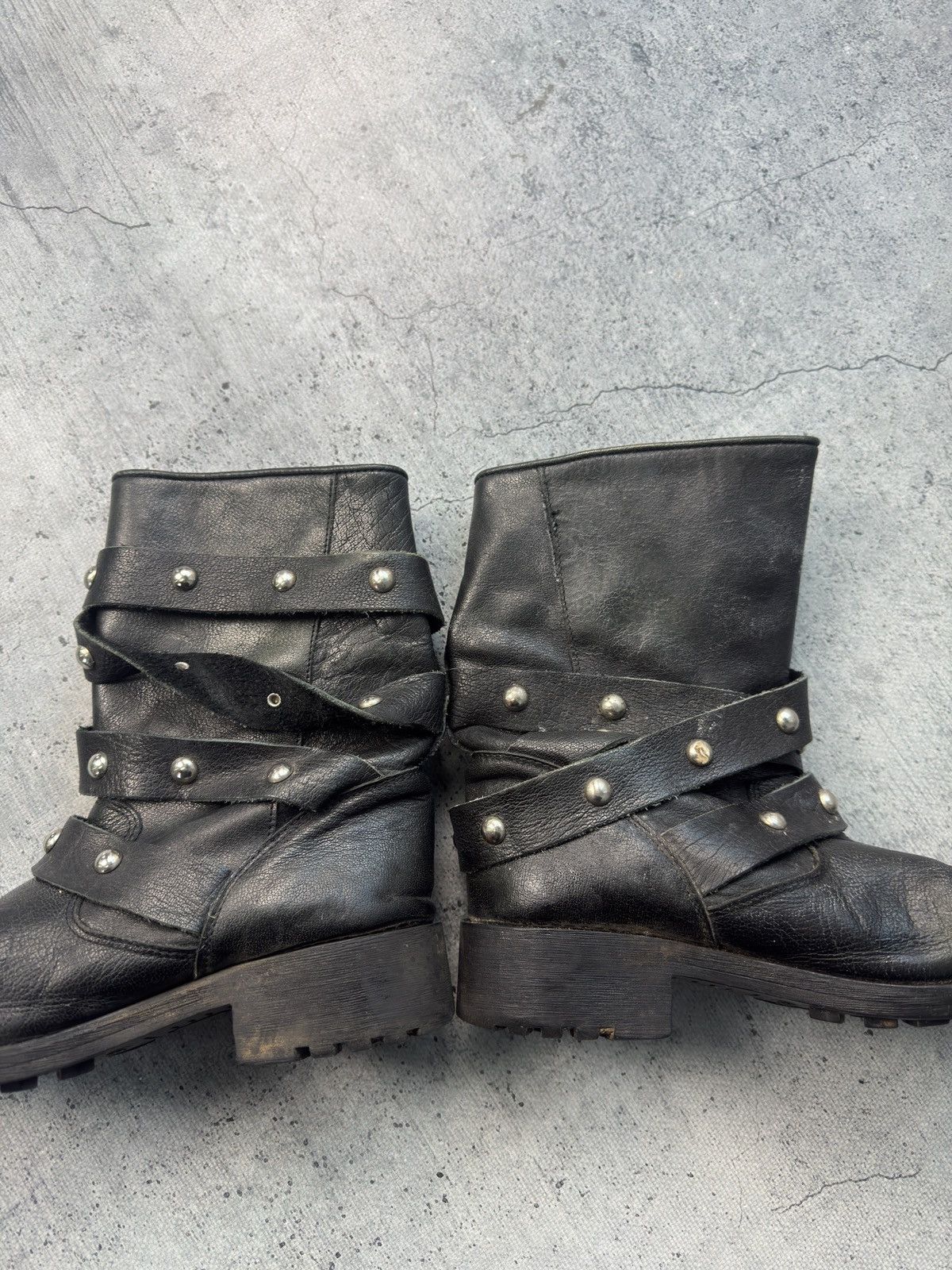 A.S.98 Rare guidi style Black Leather Boots avant garde 90s Style Size US 6.5 / EU 39-40 - 7 Thumbnail