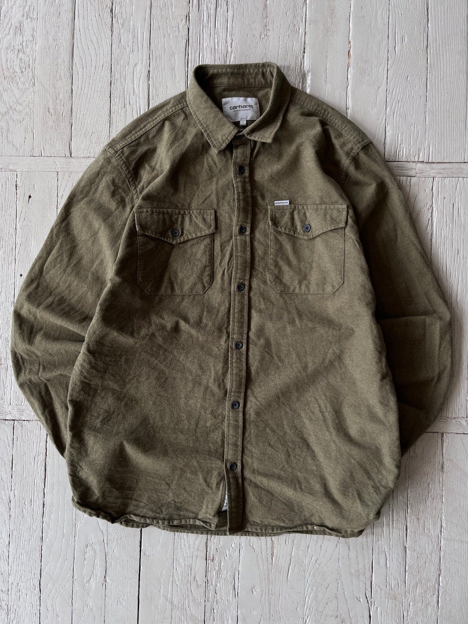 Carhartt Carhartt WIP Collared Button Up Utility Style Shirt Size US L / EU 52-54 / 3 - 1 Thumbnail