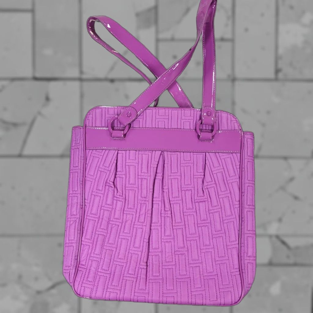 Vera Bradley Vera Bradley Quilted Purple Nylon Patent Leather Women’s Tote Bag Size ONE SIZE - 1 Thumbnail
