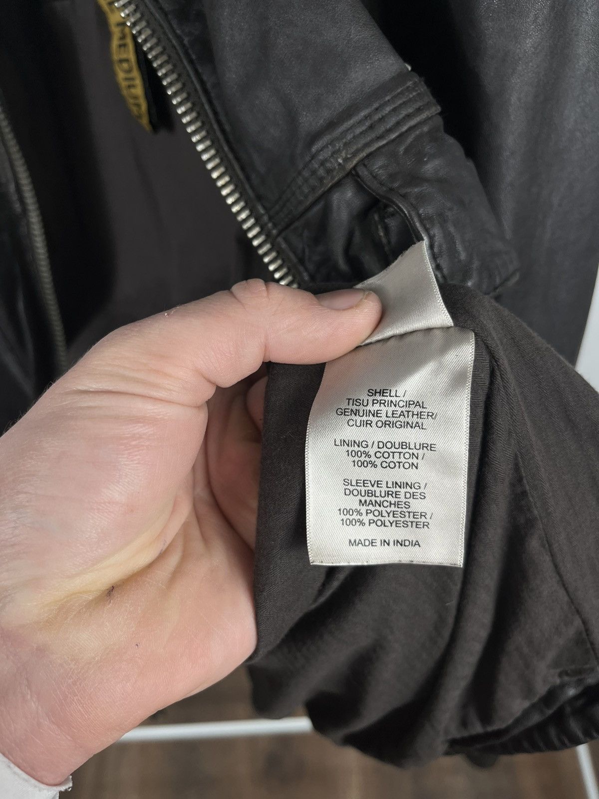 Superdry Superdry Genuine Leather Jacket Black Size M Distressed Size US M / EU 48-50 / 2 - 10 Thumbnail