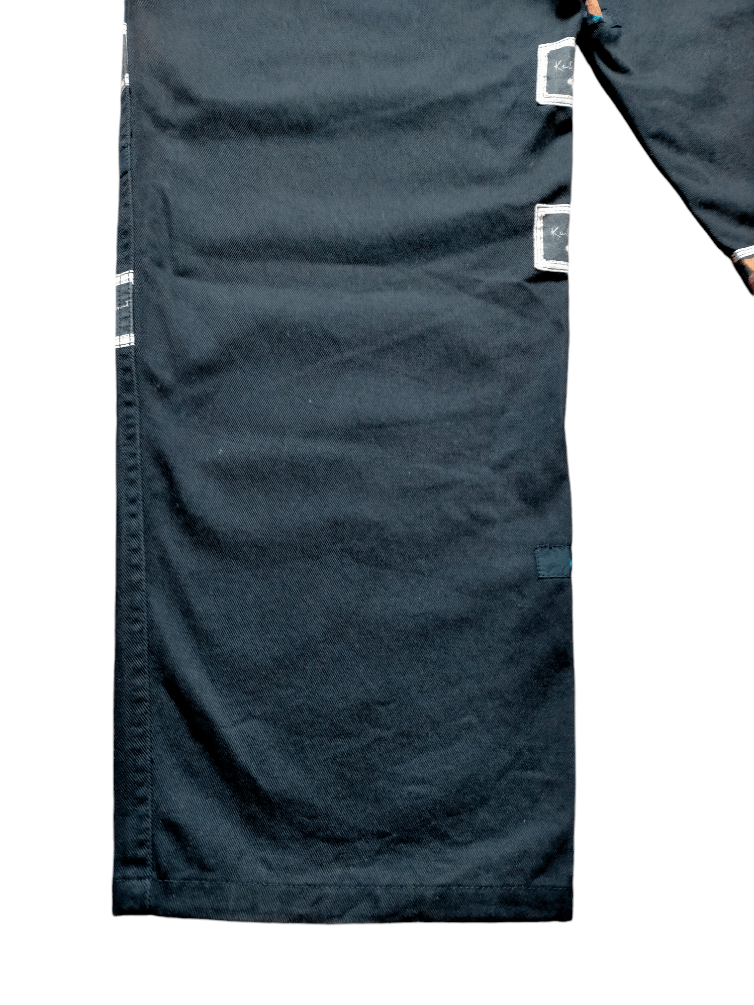 Japanese Brand Karl Helmut Carpenter Baggy embroidered Patchwork Pants Size US 31 - 14 Thumbnail