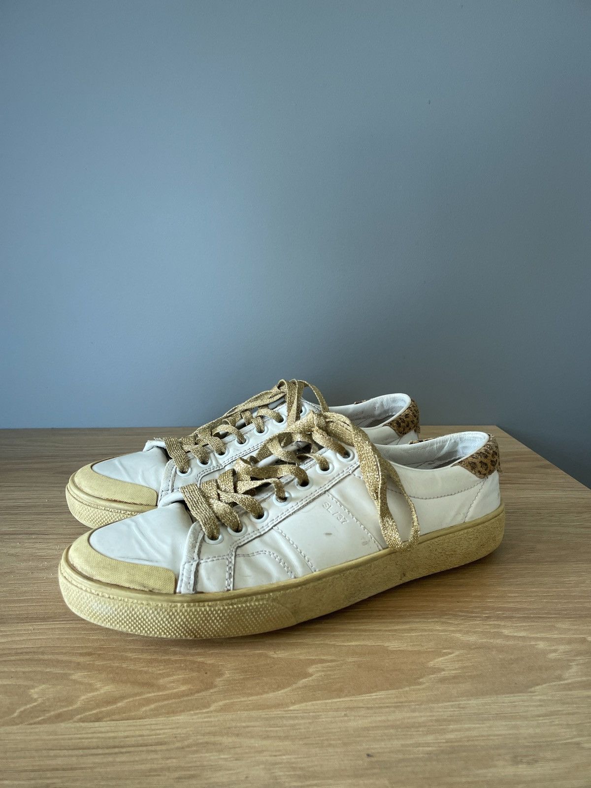 Saint Laurent Paris SL/37 cheetah print/gold Size US 5 / EU 37 - 1 Thumbnail