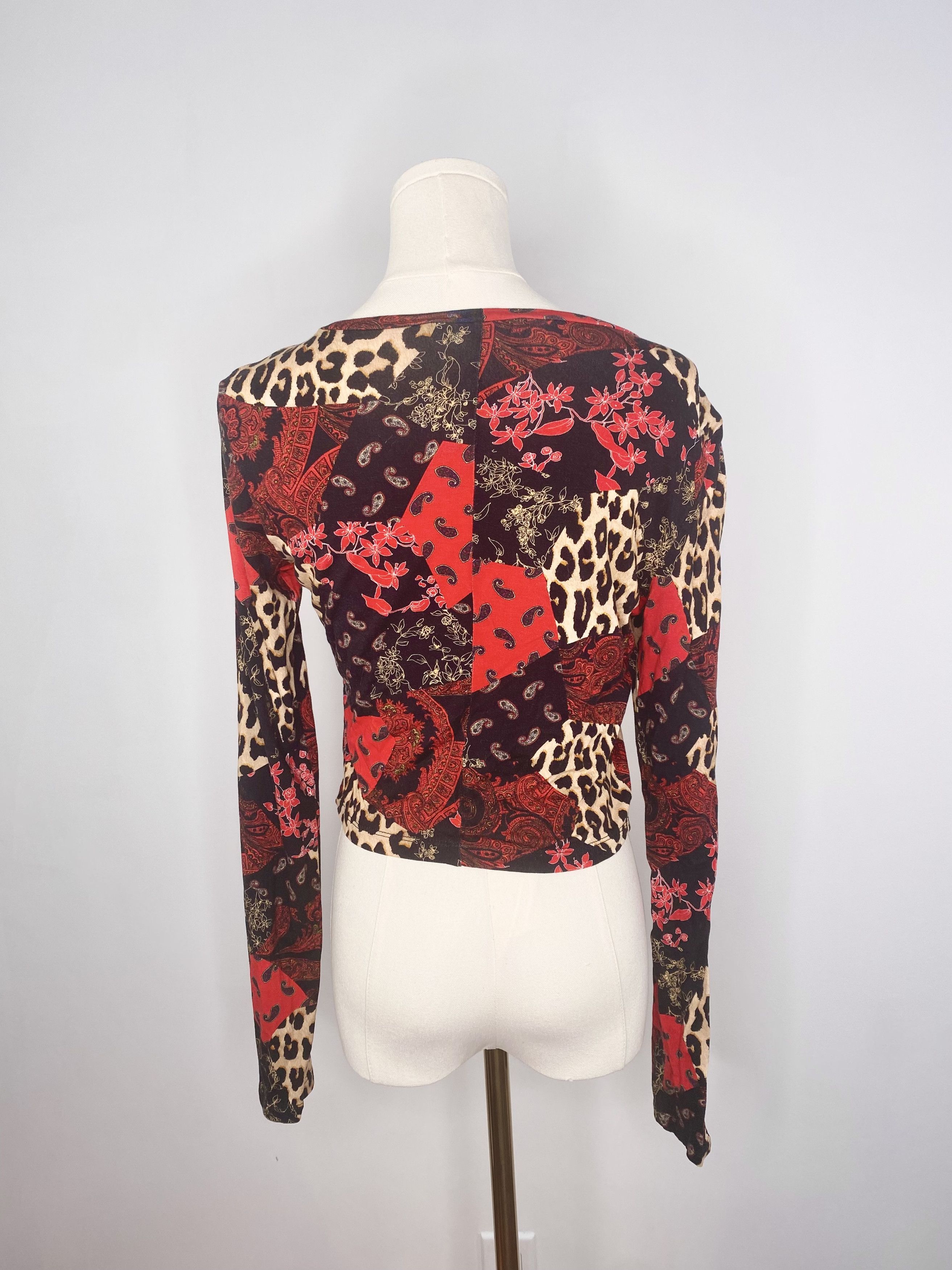 Alice + Olivia Patchwork Leopard & Paisley Sweater - Alice + Olivia Size S / US 4 / IT 40 - 7 Thumbnail
