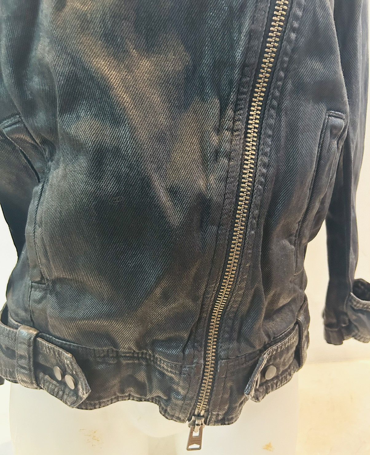Allsaints New waxed coated cotton black Allsaints jacket Size S / US 4 / IT 40 - 7 Thumbnail