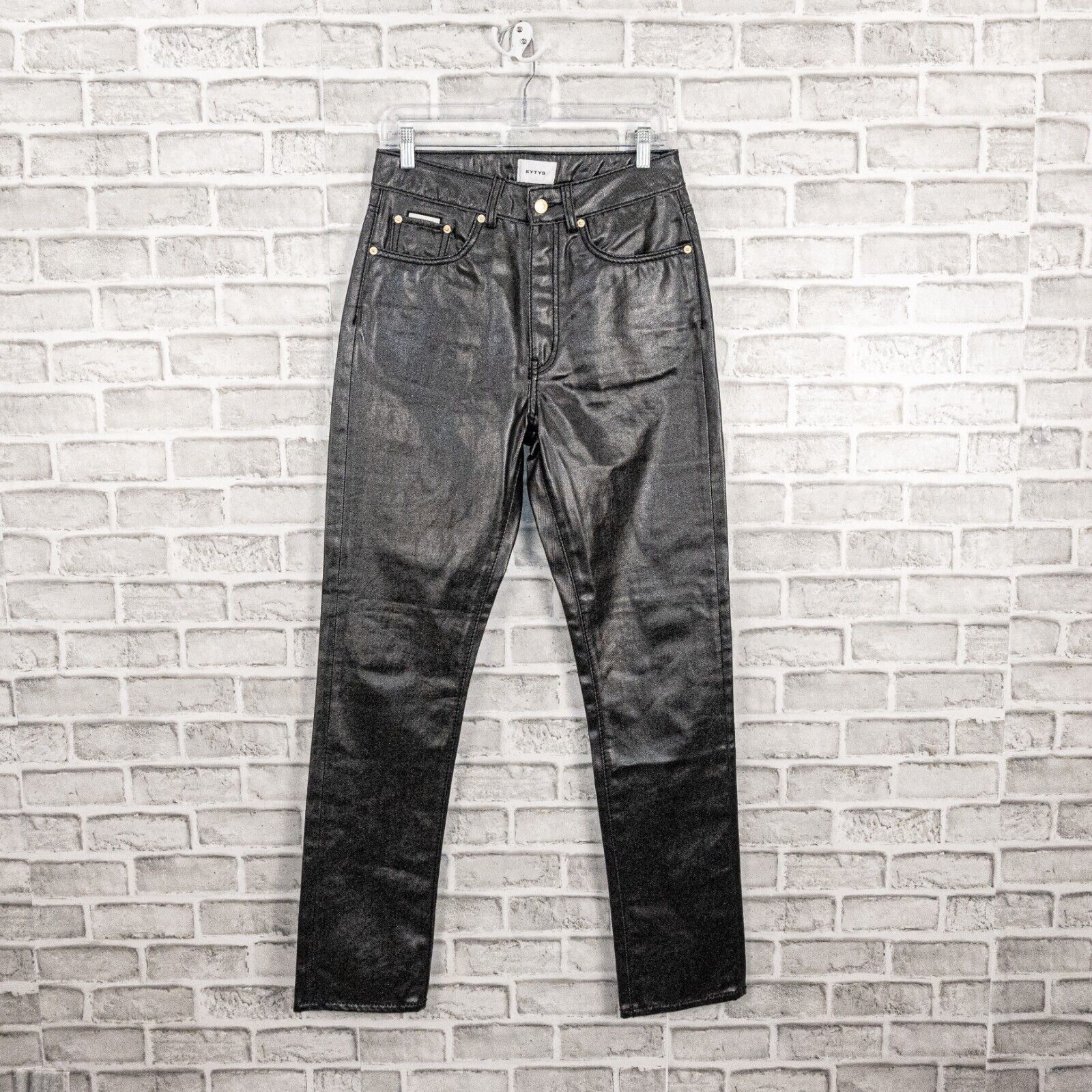 Eytys Eytys Men's Solstice High Rise Jean Pants Gray Coated 30x34 Size US 30 / EU 46 - 1 Thumbnail