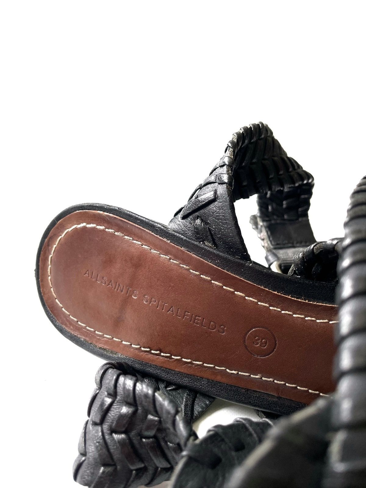 Allsaints Women's Leather Sandals Heels AllSaints Spitalfields Size 39 Size US 9 / IT 39 - 8 Thumbnail