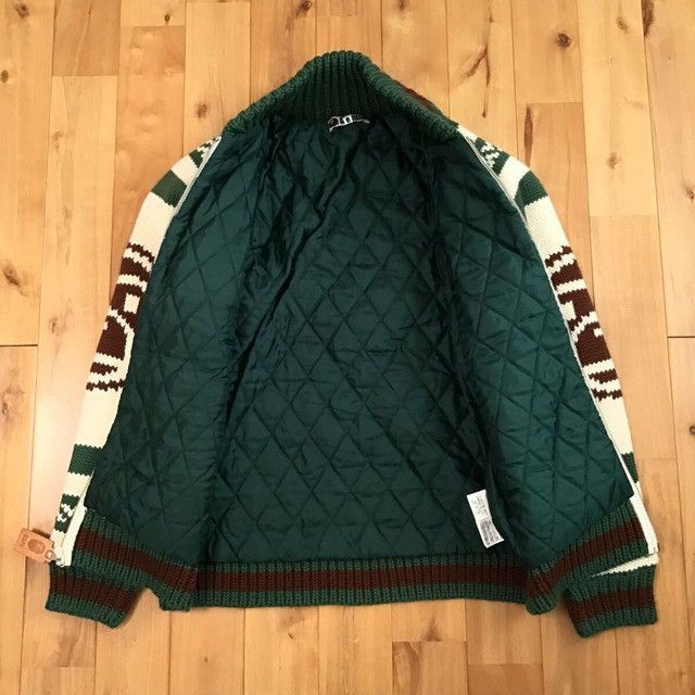 Bape BAPE BABY MILO Cowichan knit jacket a bathing ape NIGO Size US M / EU 48-50 / 2 - 7 Thumbnail