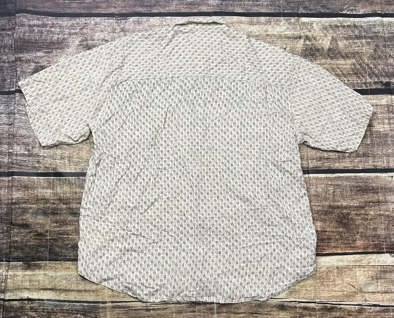 Other 90s Chiamare Shirt Mens Large Silk Geometric Short Sleeve Size US L / EU 52-54 / 3 - 3 Thumbnail