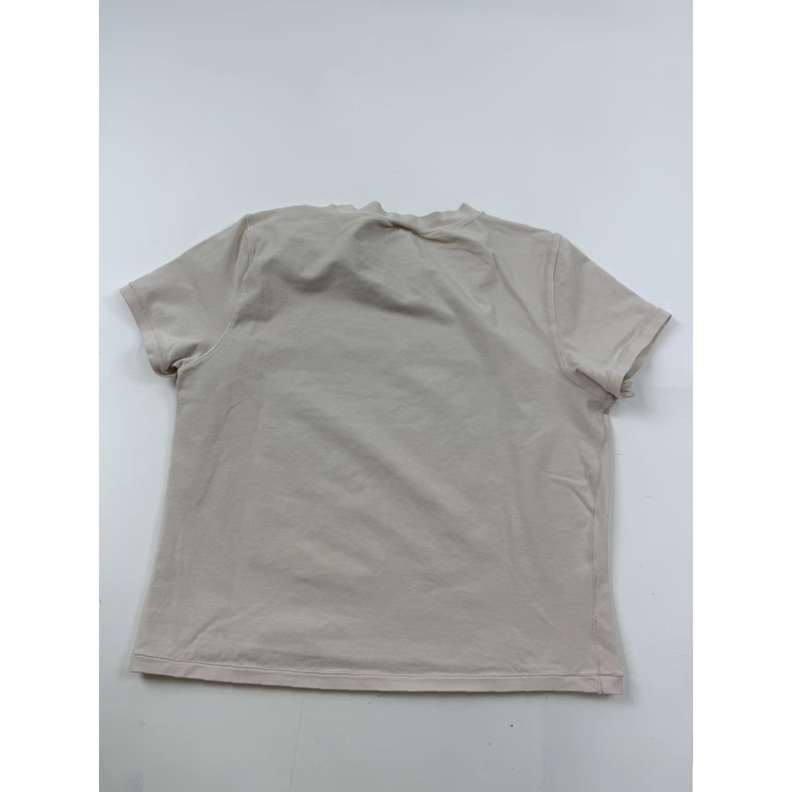 Vintage Yogalicious Shirt Womens Large Beige Airlite Melissa Crop Short Sleeve Yoga Size L / US 10 / IT 46 - 4 Thumbnail