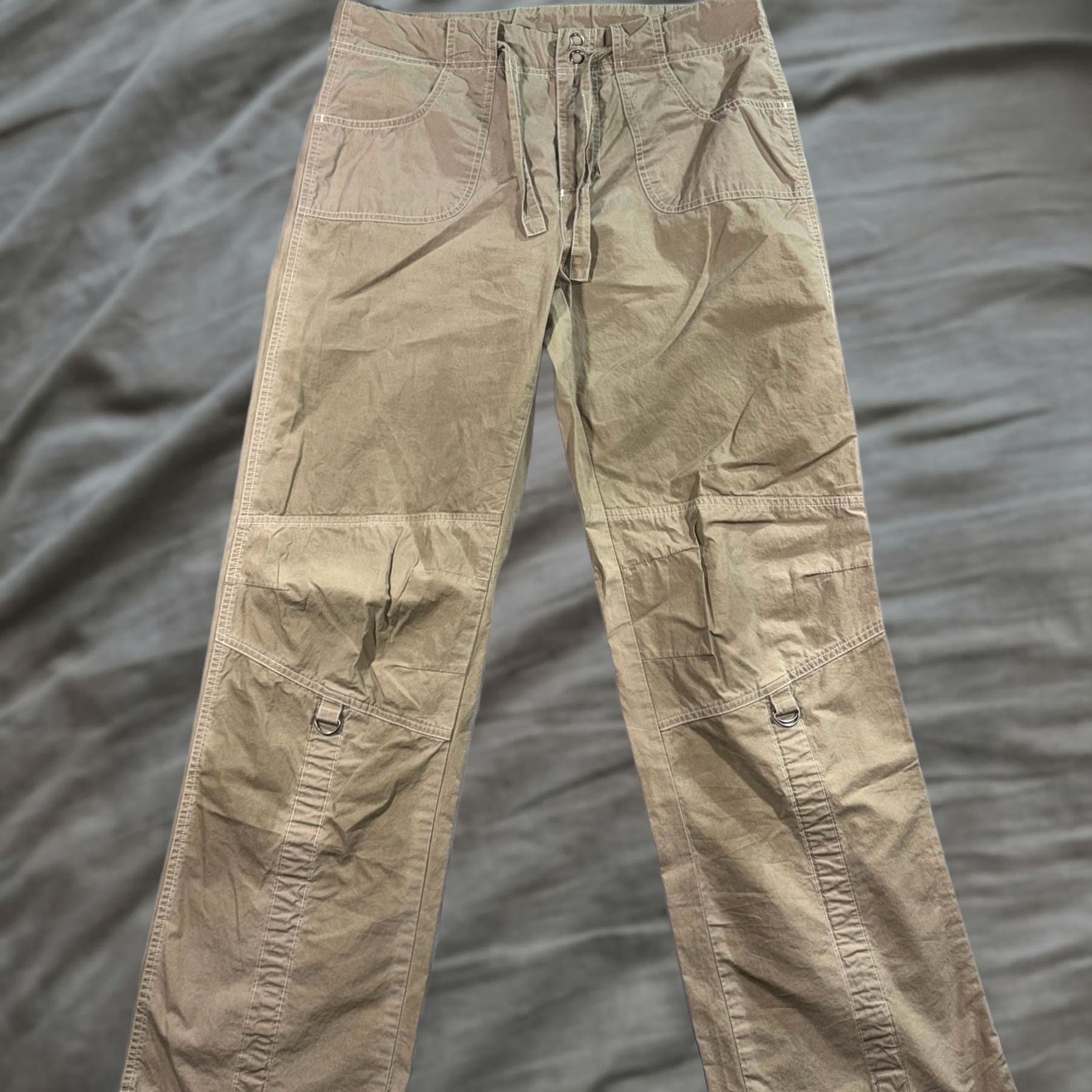 Prana Prana Women’s Cargo Pants Tan Medium Adjustable Waist Outdoor Straight Leg Size 32" / US 10 / IT 46 - 1 Thumbnail