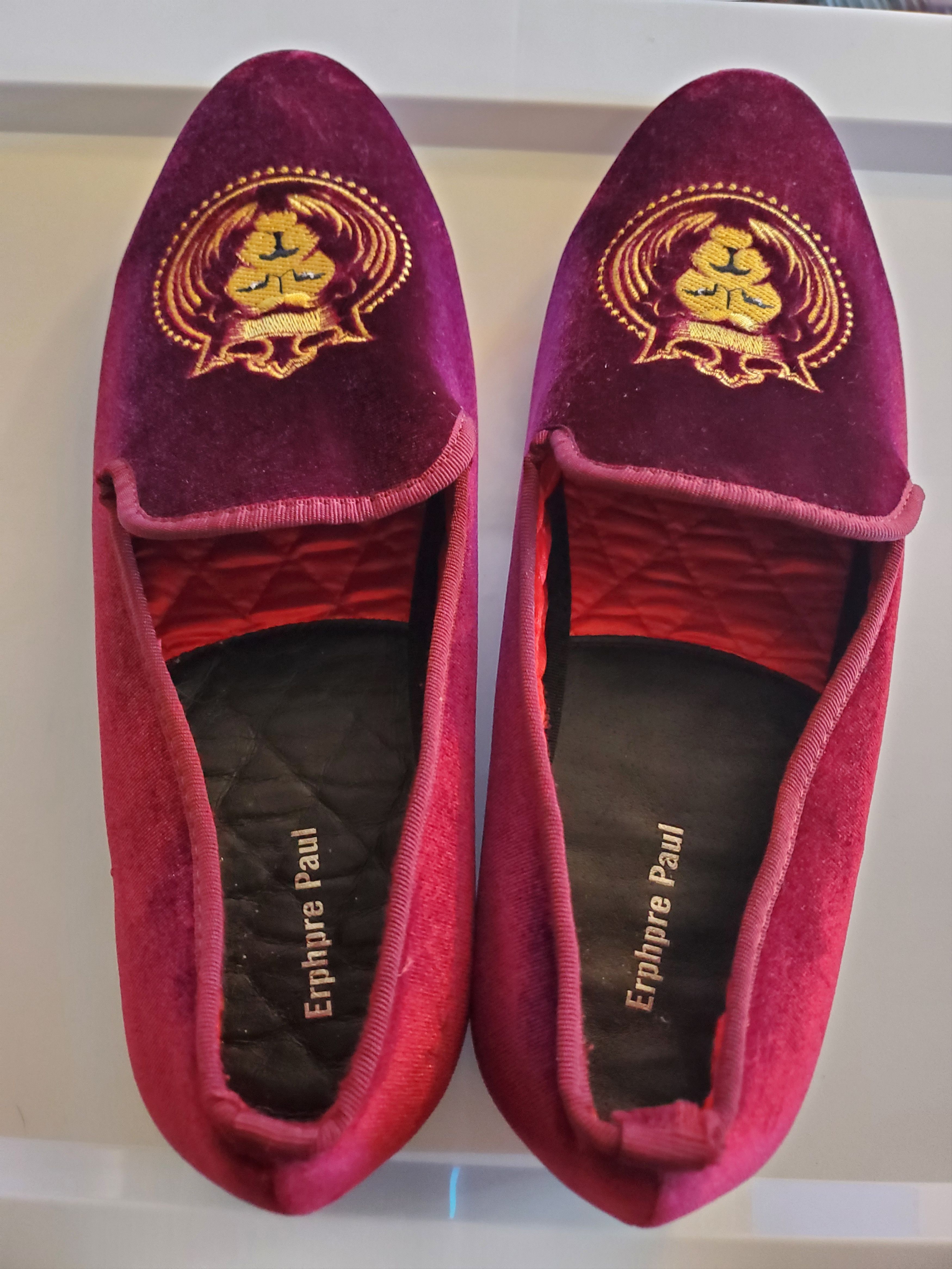 Other ELANROMAN velvet embroidered loafers (EU46/US12) Size US 12 / EU 45 - 3 Thumbnail