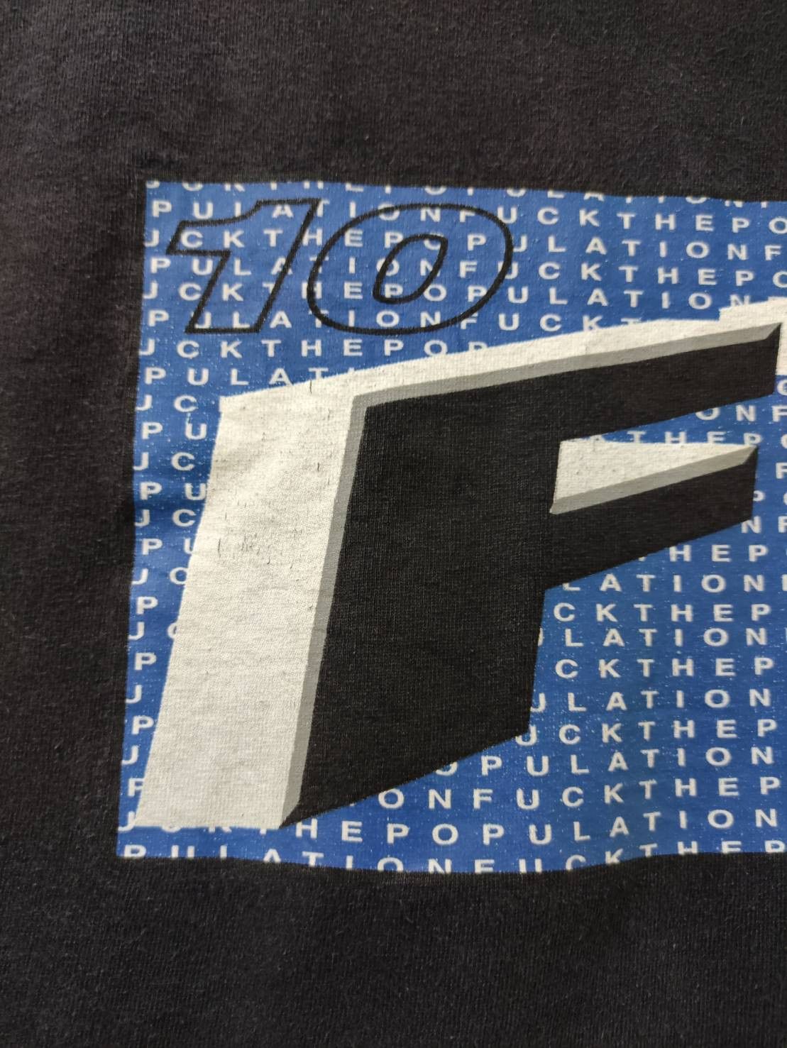 Fuck The Population × G59 Records Fuck The Population " Wordsearch&Gun " T-Shirt Size US XL / EU 56 / 4 - 3 Thumbnail