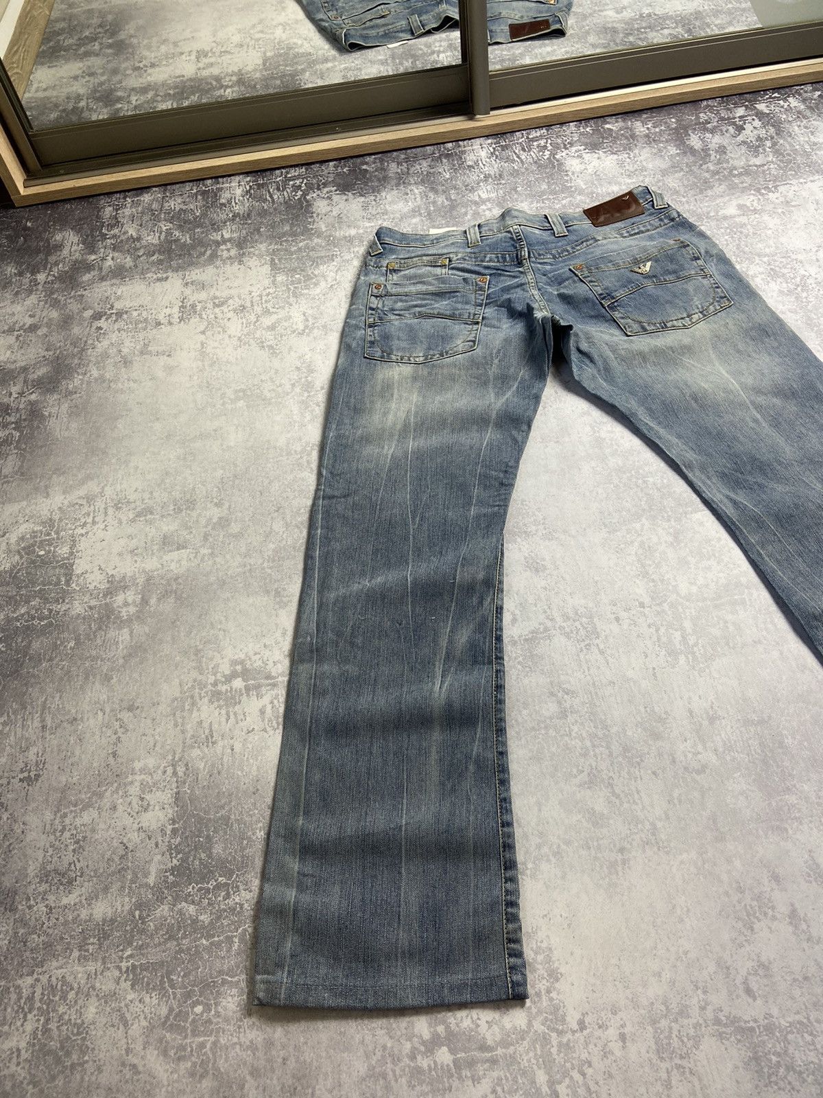 Other RARE Armani Jeans Y2K Vintage Baggy Dirty Distressed Pants Size US 33 - 5 Thumbnail
