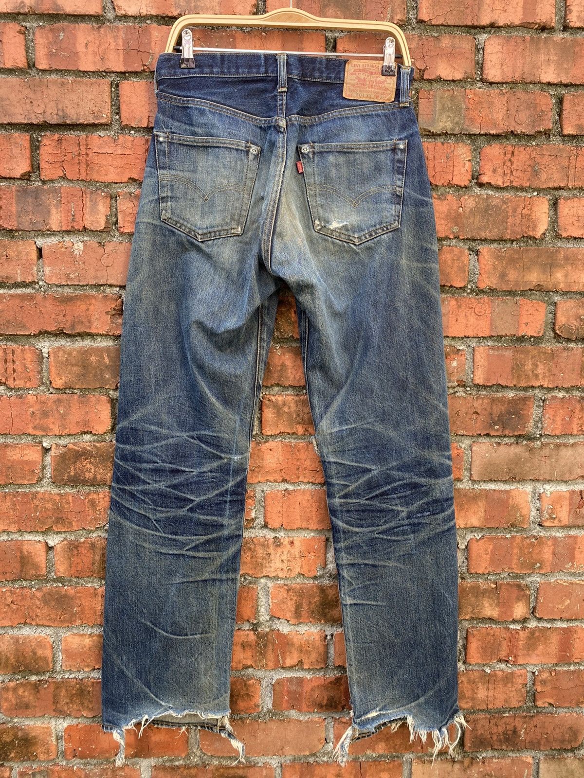 Levi's Vintage Clothing W31x32.5 Vintage levi's 501xx redline distressed made in USA Size US 31 - 2 Thumbnail