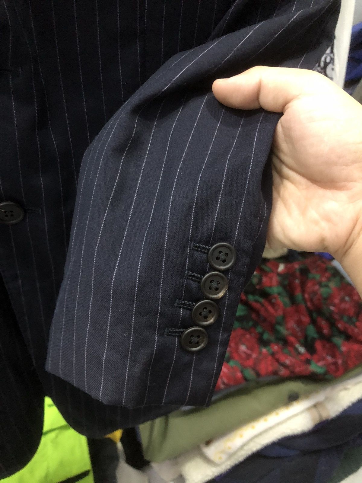 Cerruti 1881 × Paul Smith Paul Smith x Cerruti 1881 stripe blazer single breasted Size 38R - 4 Thumbnail